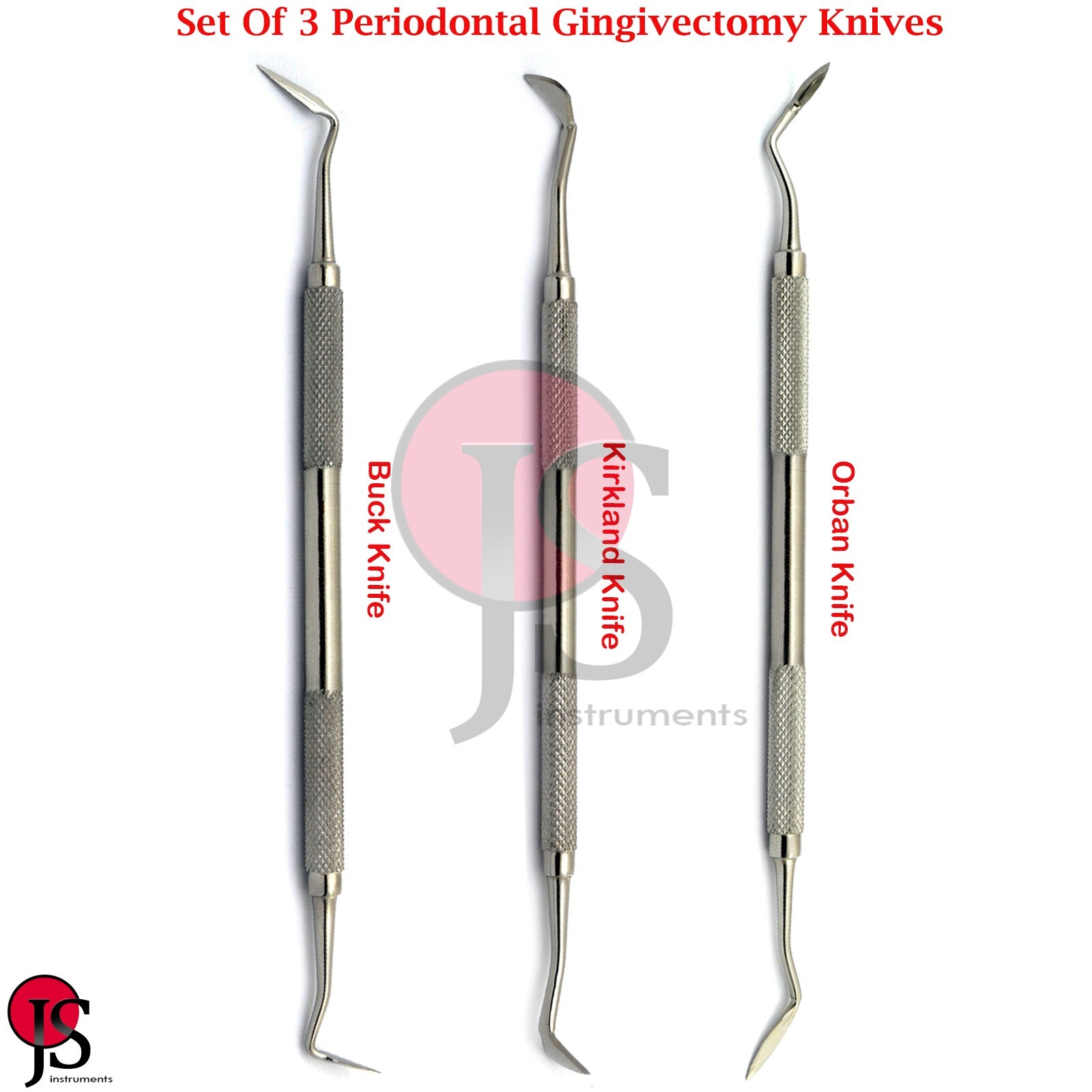 Dental Periodontal Knives Kirkland Orban Buck Knife Gingivectomy Tissue Surgery