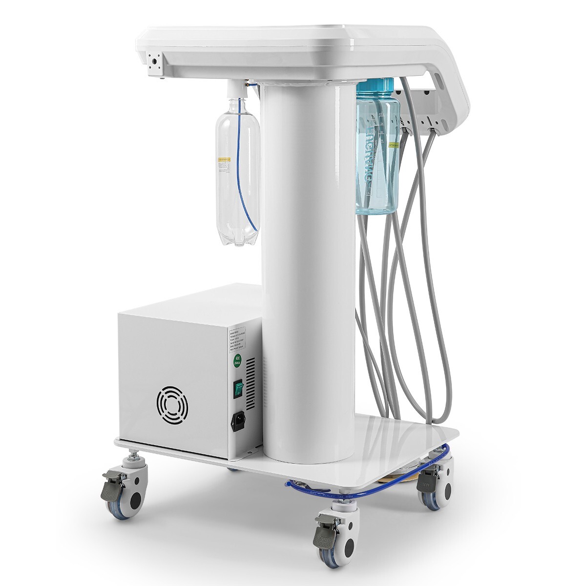 Portable Dental Delivery Unit Syringe Suction Turbine With Air Compressor 4Hole