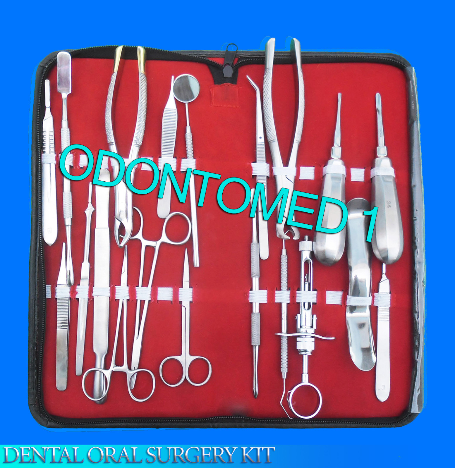 25 PCS PREMIUM DENTAL ORAL SURGERY KIT EXTRACTION INSTRUMENTS FORCEPS ELEVATORS