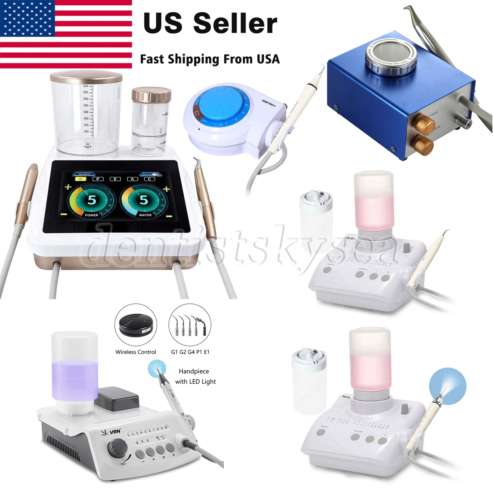 Dental Ultrasonic Piezo Scaler LED Handpiece Fit DTE EMS SKYSEA Air Polisher