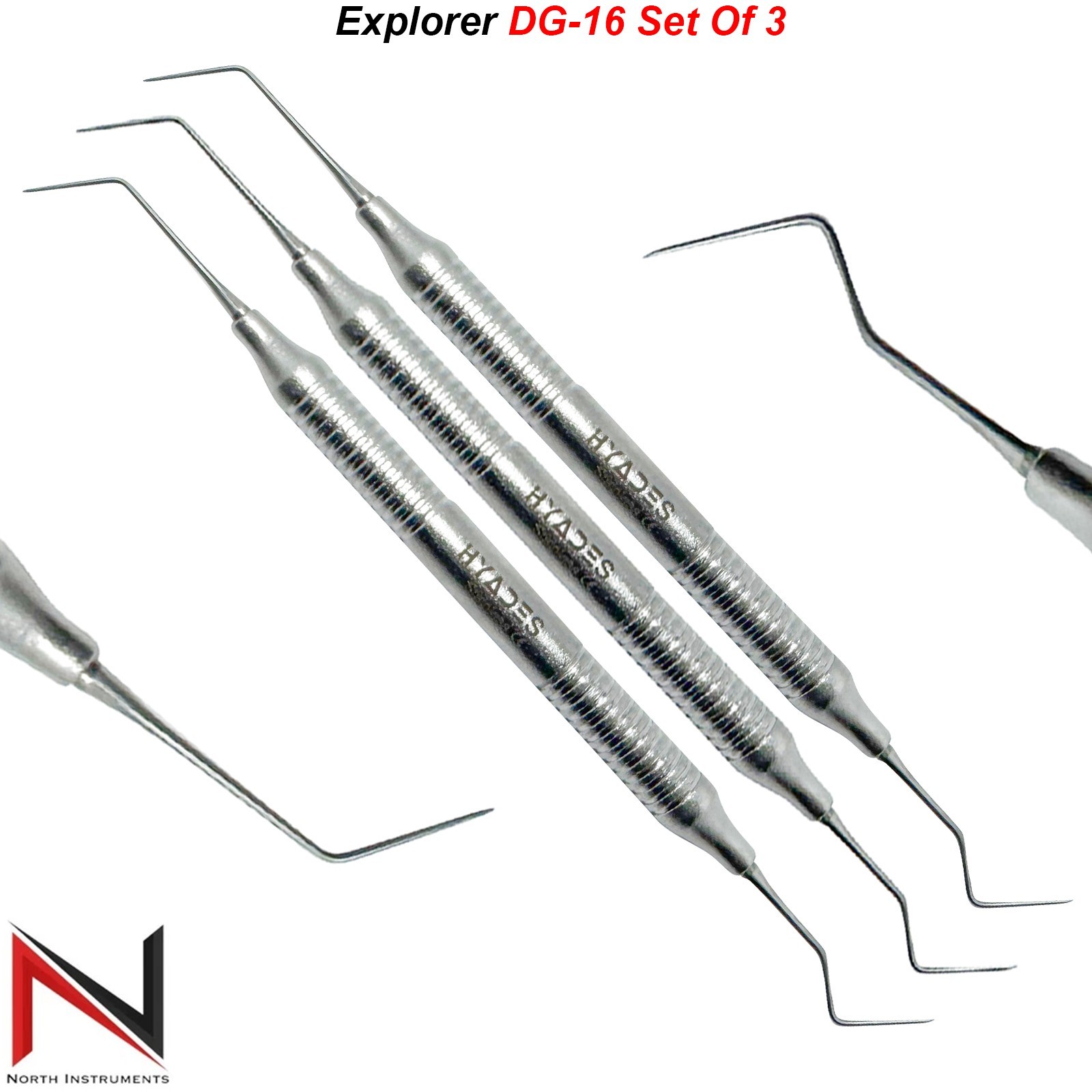 DG 16 Dental Hygienist Explorer Endodontic Implant Double Ended Endo Instruments