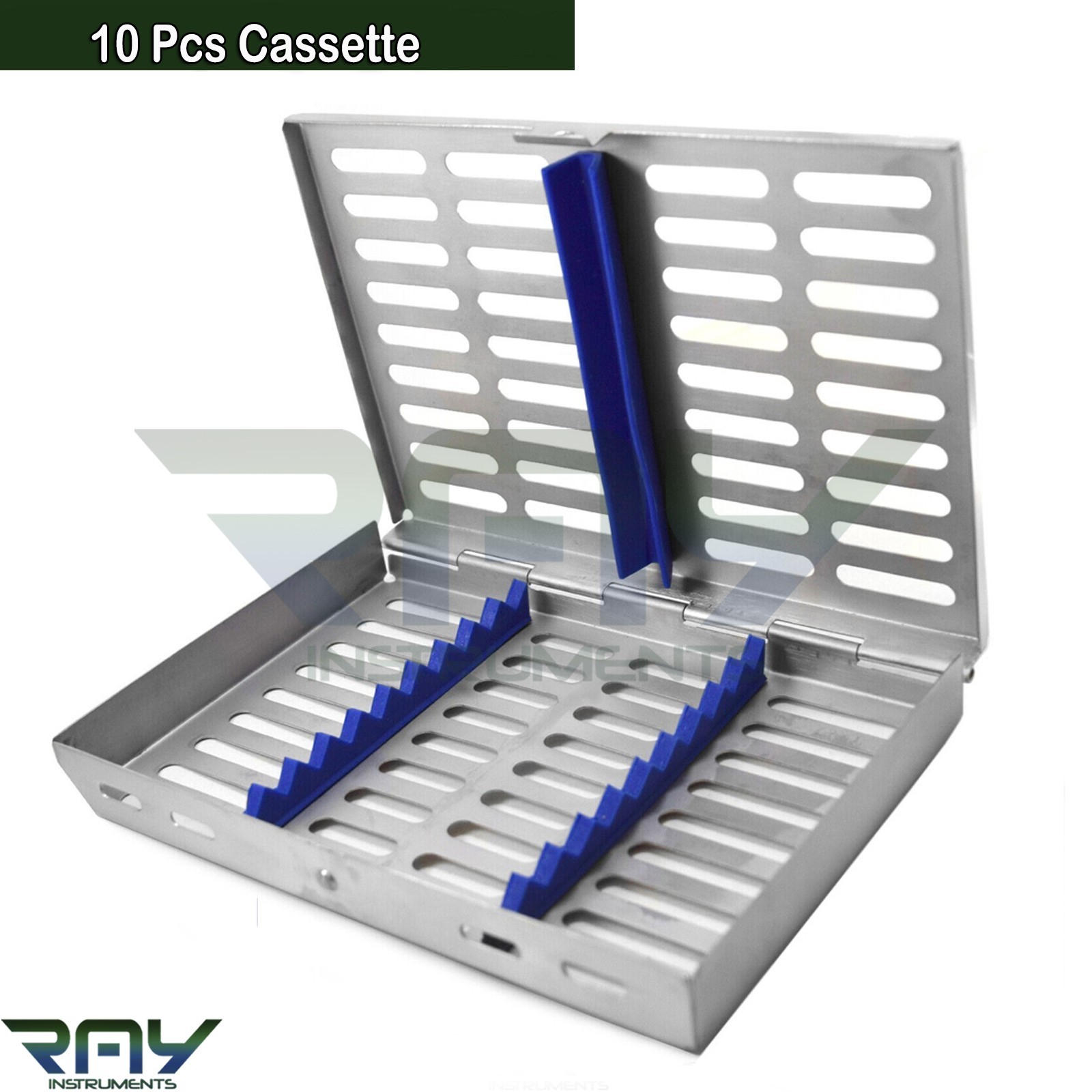 Surgical Autoclave Sterilization 10 Pcs Cassette Holding Tray Dental Instruments