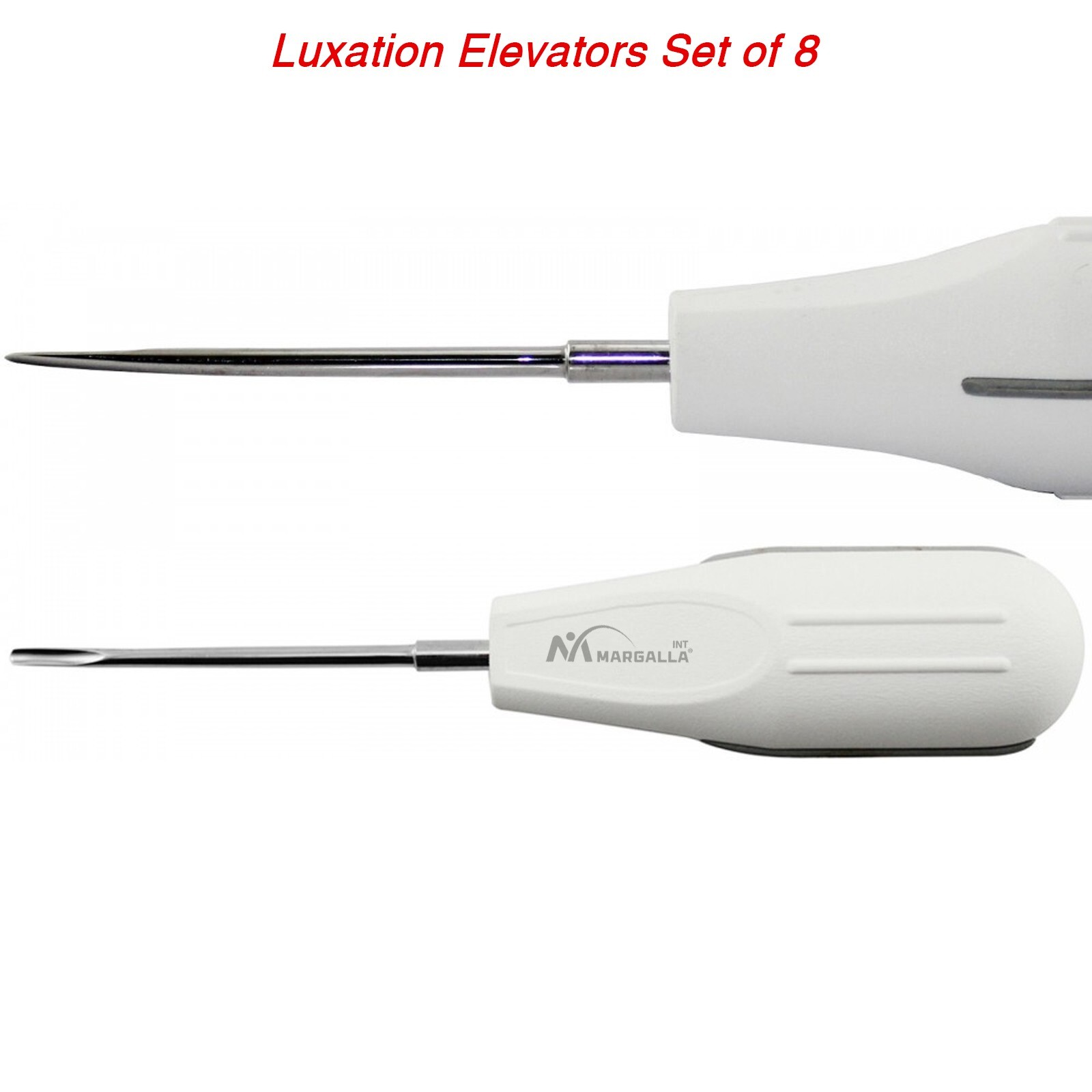 Dental Luxating Root Elevators Set Of 8 Luxation Extraction Surgical Instrument