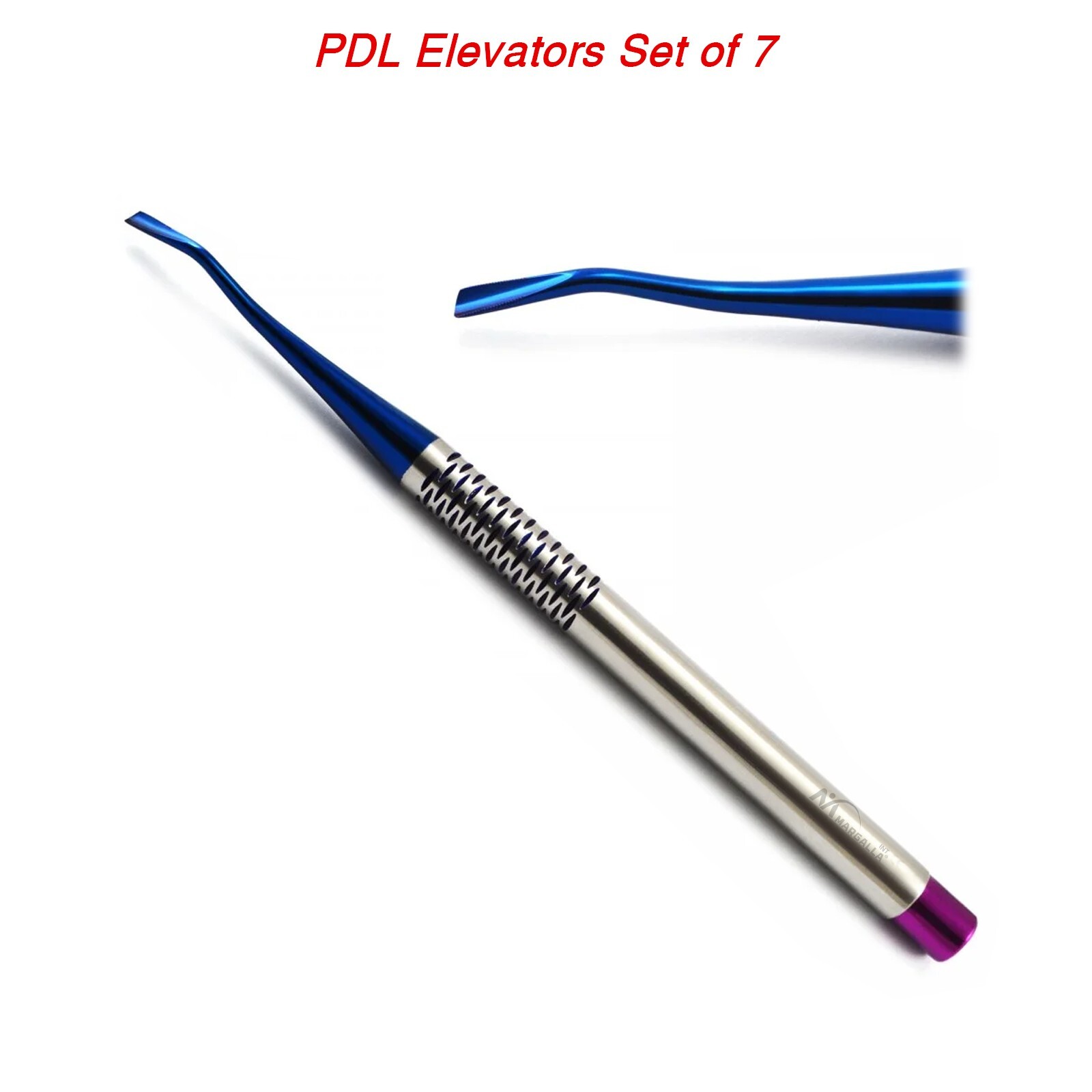 Dental PDL Luxating Root Elevators Set of 7 Precise Periotomes Tips Titanium Lab