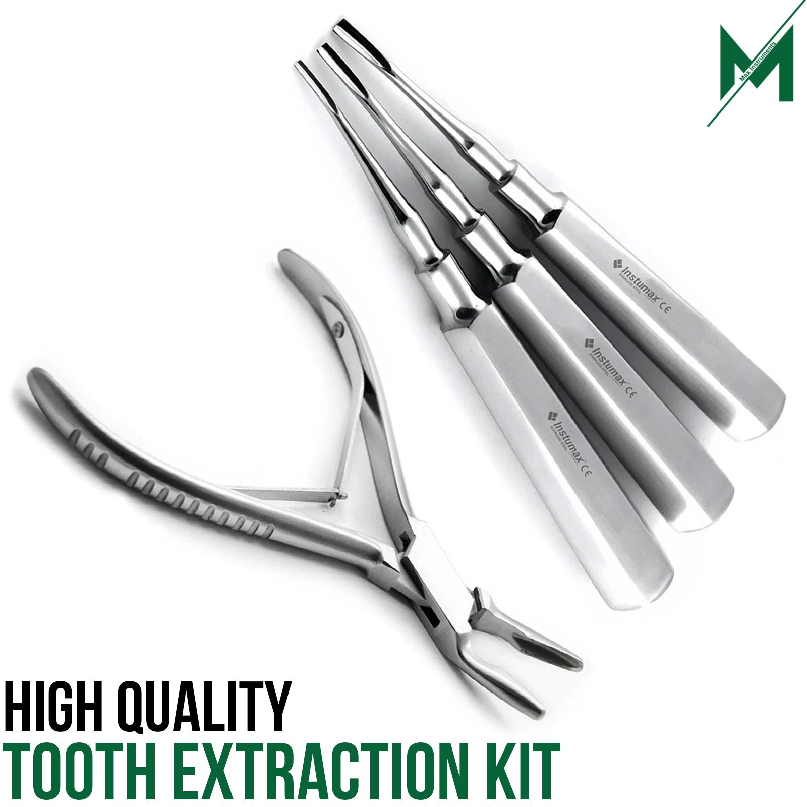 Basic Tooth Extraction Kit Coupland Dental Extracting Elevators Rongeur Pliers