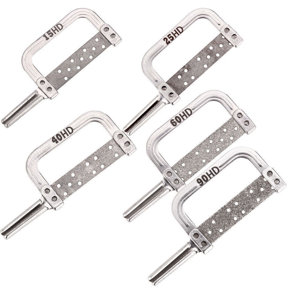Dental Interproximal Reduction IPR Measuring Caliper Gauge Ruler Polishing Strip