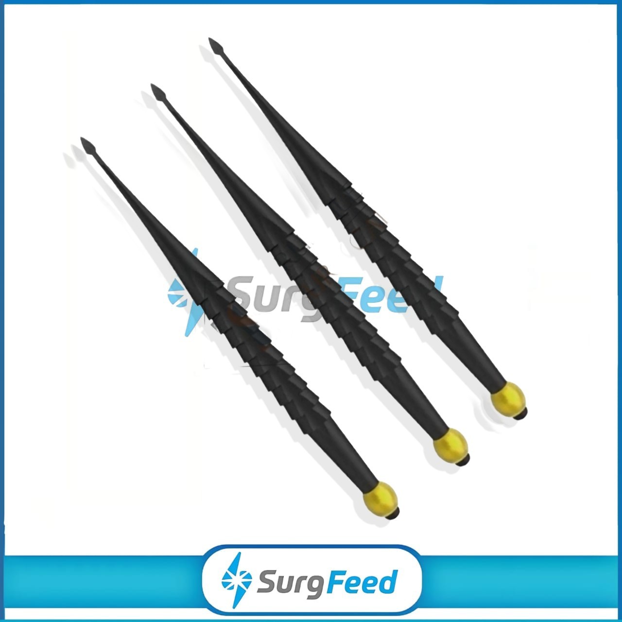 3 PCs PDL Elevator Sharpened Straight Spade Proximator Dental Instruments Set