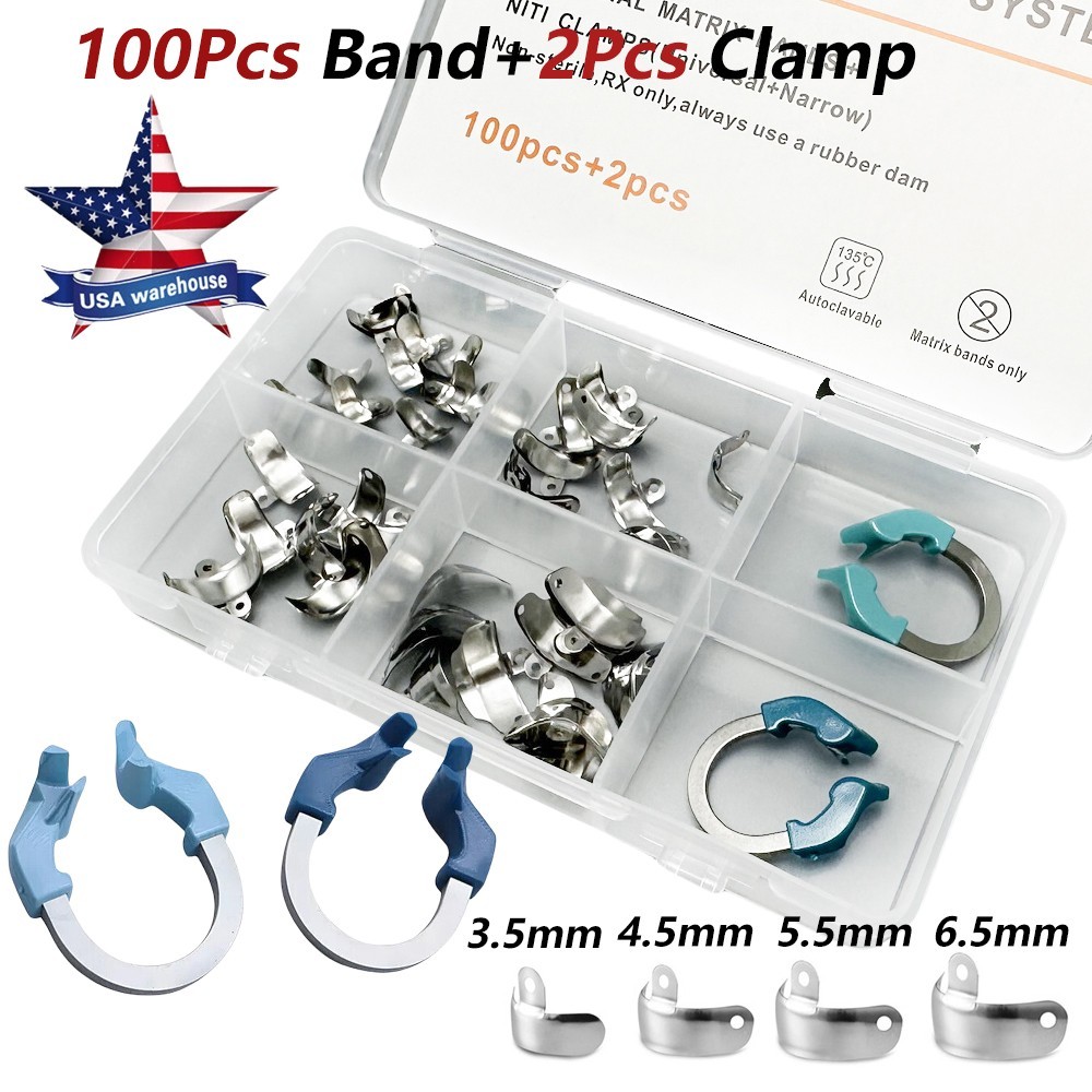 Dental Matrix Bands Sectional Matrice Clamp Ring Fit Garrison Palodent V3 System