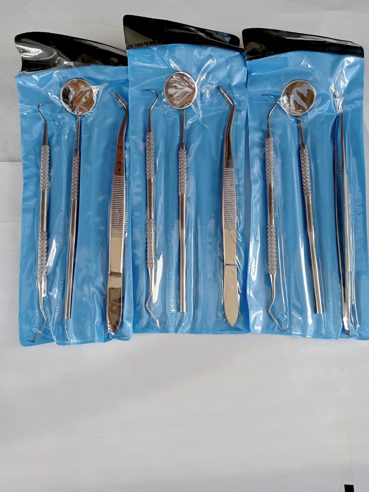 9 Pcs Basic Dental Instruments Set Mirror Explorer College plier German Grade