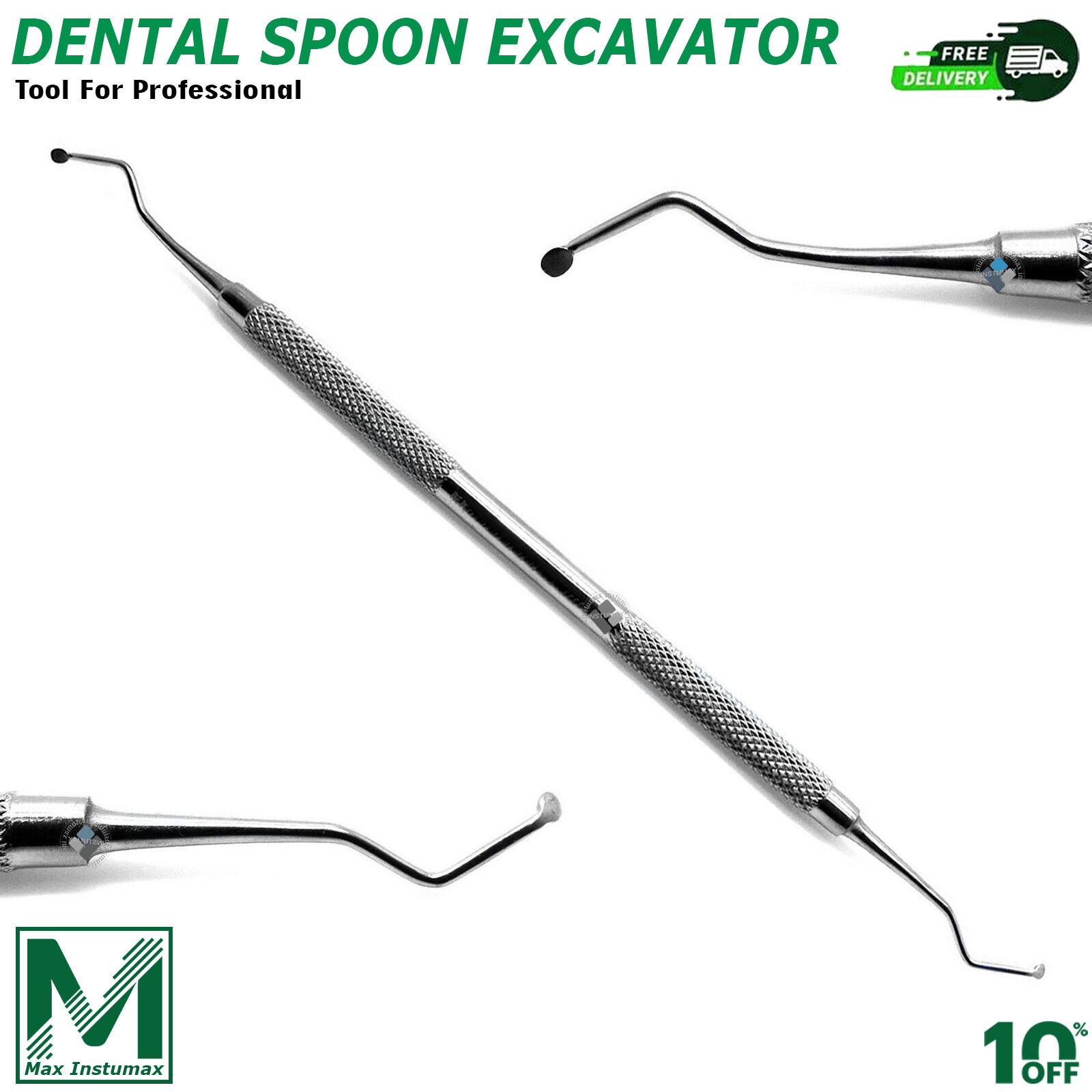 Double-Ended Dental Excavator – Composite Restorative Spoon Kit – Dentist Grade