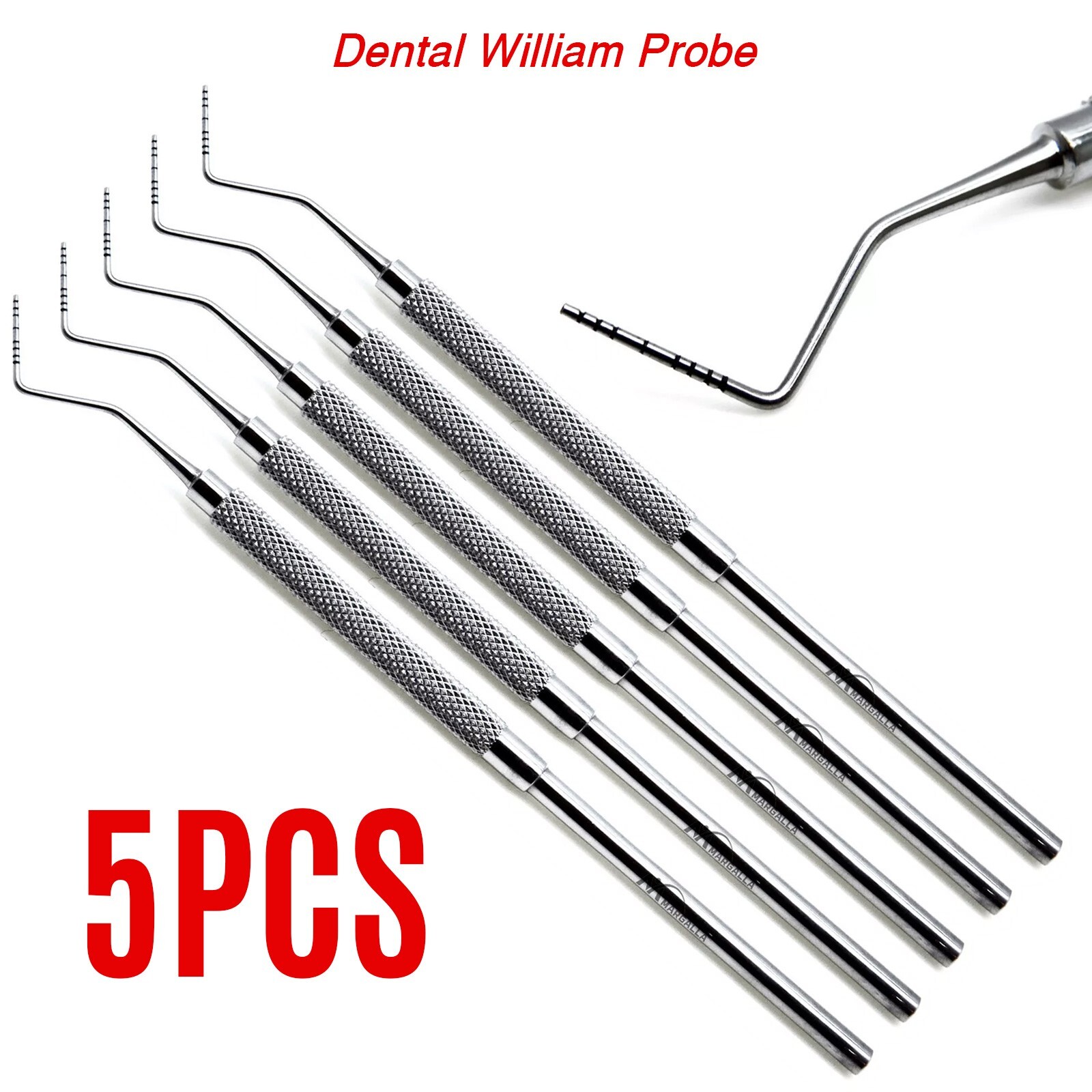Dental Periodontal William Probe Tooth Pocket Depth Measuring Perio Probes