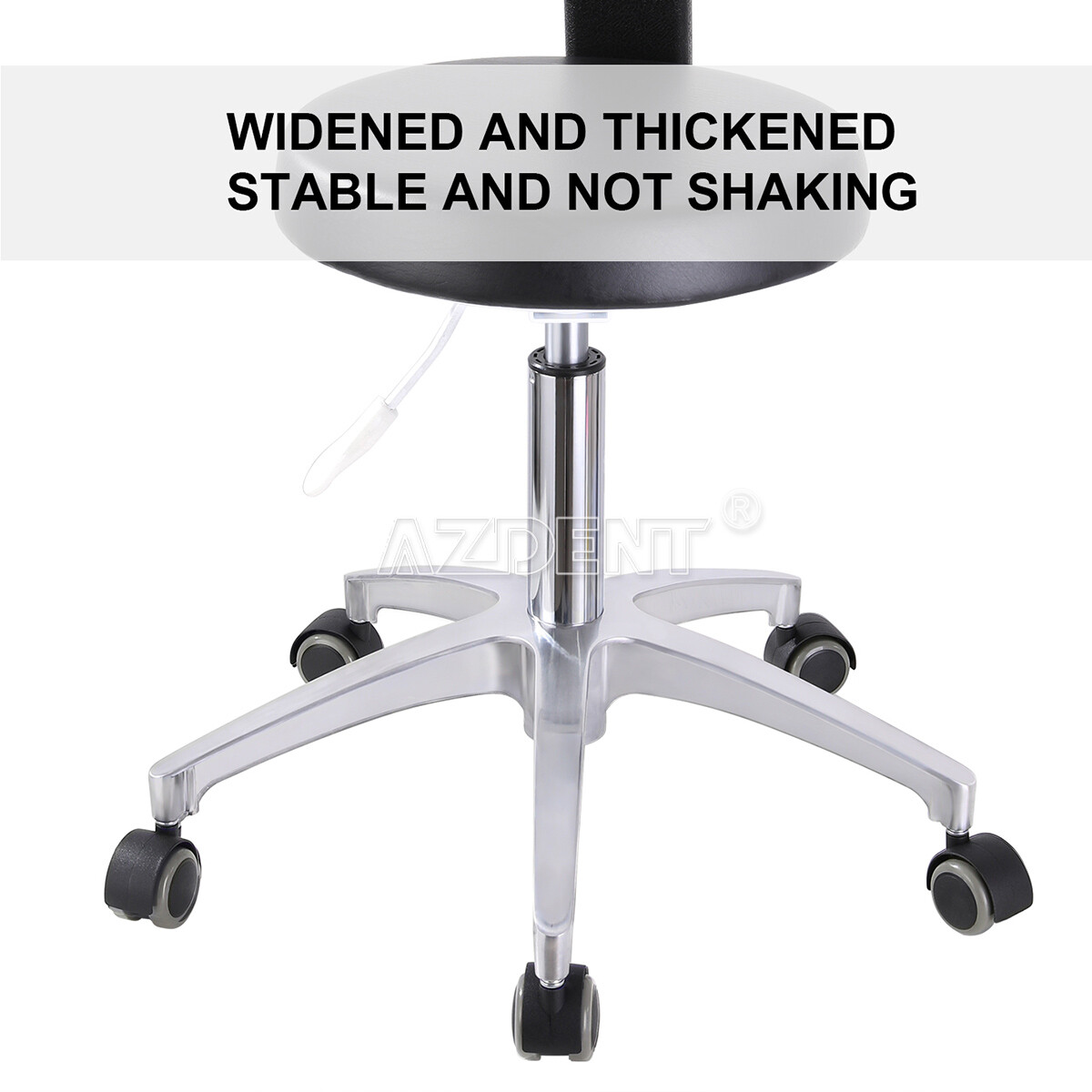 Adjustable Mobile Chair Dental Dentist Doctor Assistant Stool PU Hard Leather