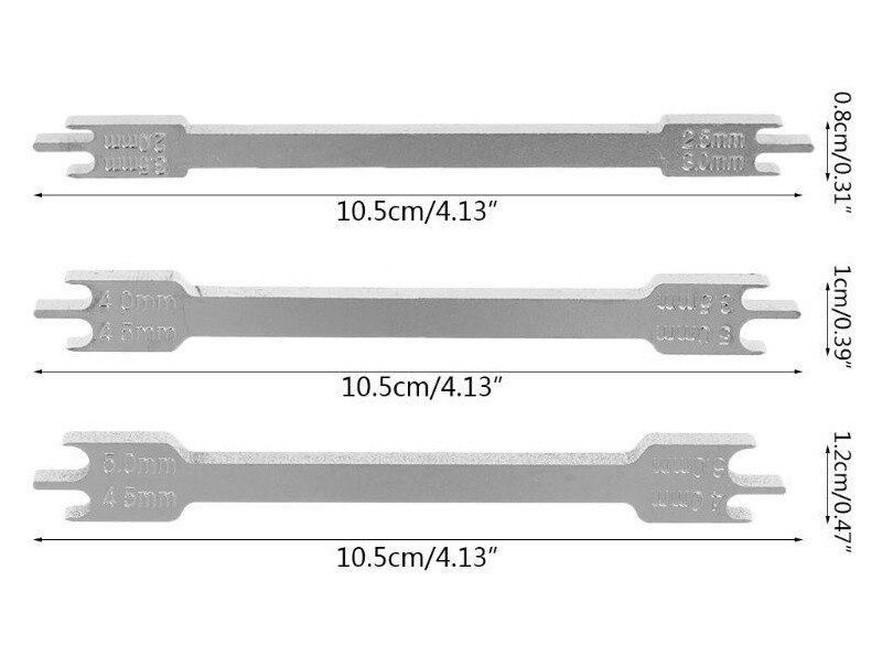 Dental Orthodontic Bracket Positioning Stainless Steel Star Gauge Height Locator