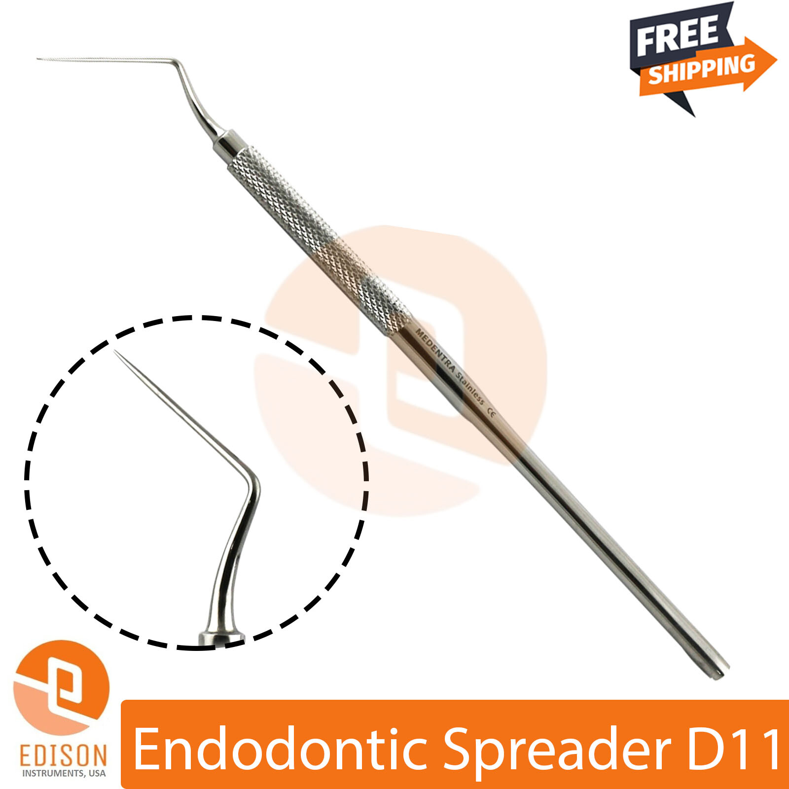 Dental Spreader D11 Root Canal Plugger Endodontic Examination Instruments