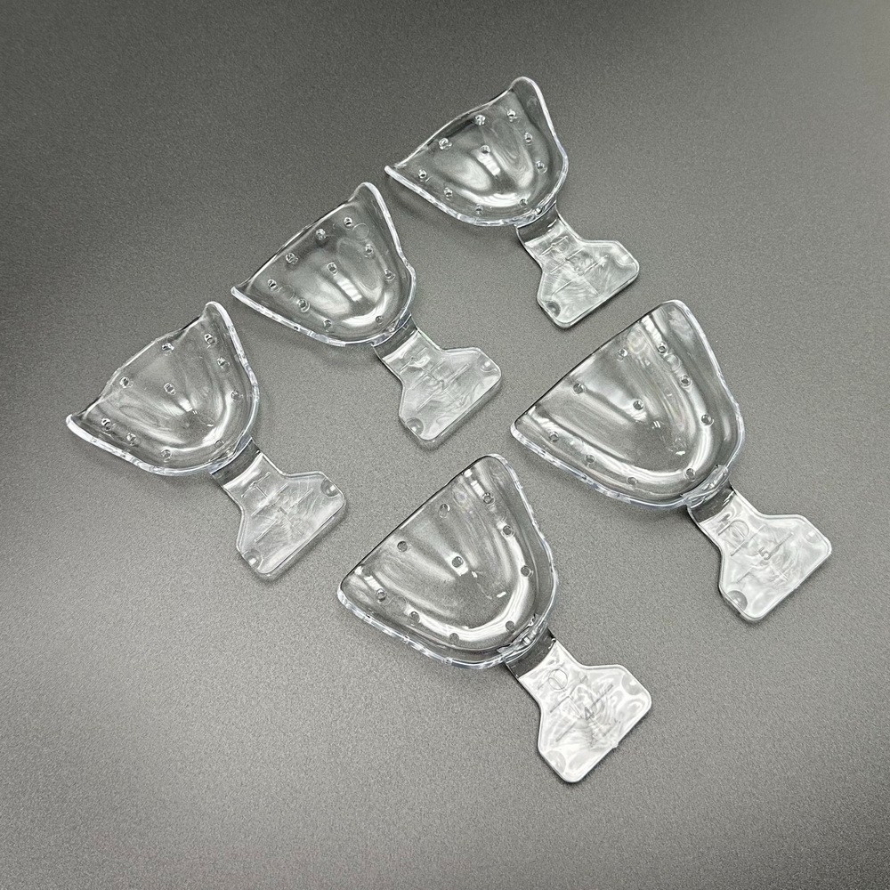 Dental Plastic Impression Trays Edentulous Jaw Transparent Tray Tooth Holder