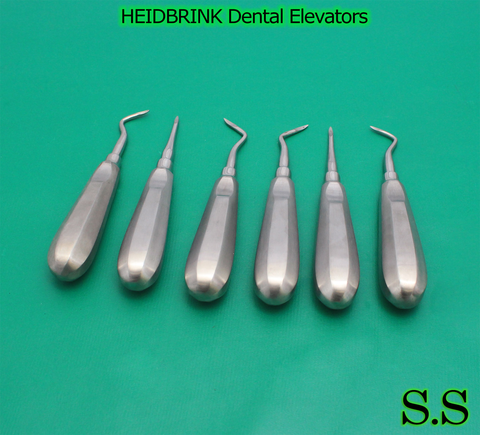 9 Each Root Tip Pick HEIDBRINK Dental Elevators 3 Sets