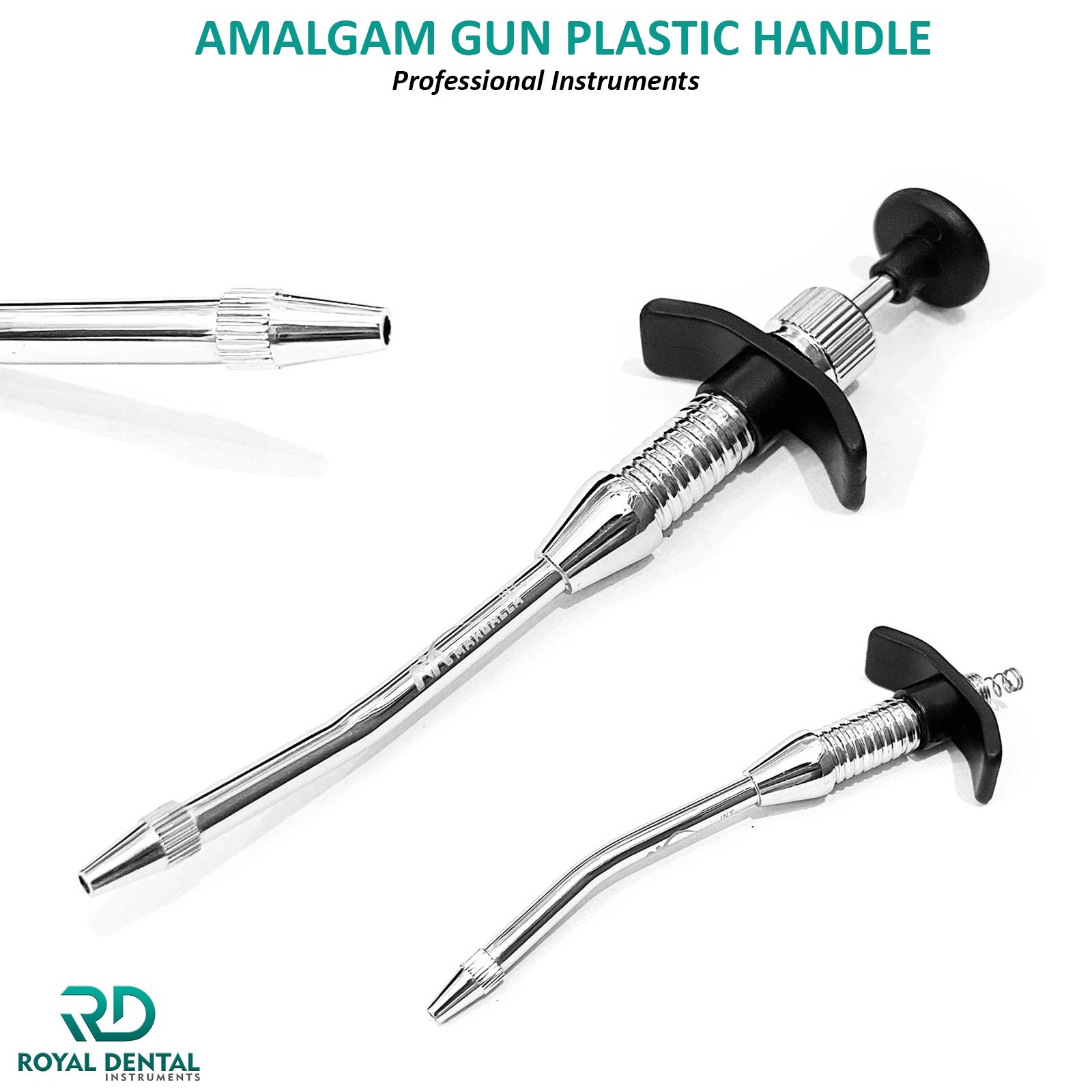 DENTAL AMALGAM GUN PLASTIC HANDLE DENTAL SYRINGE SURGICAL STAINLESS STEEL CE