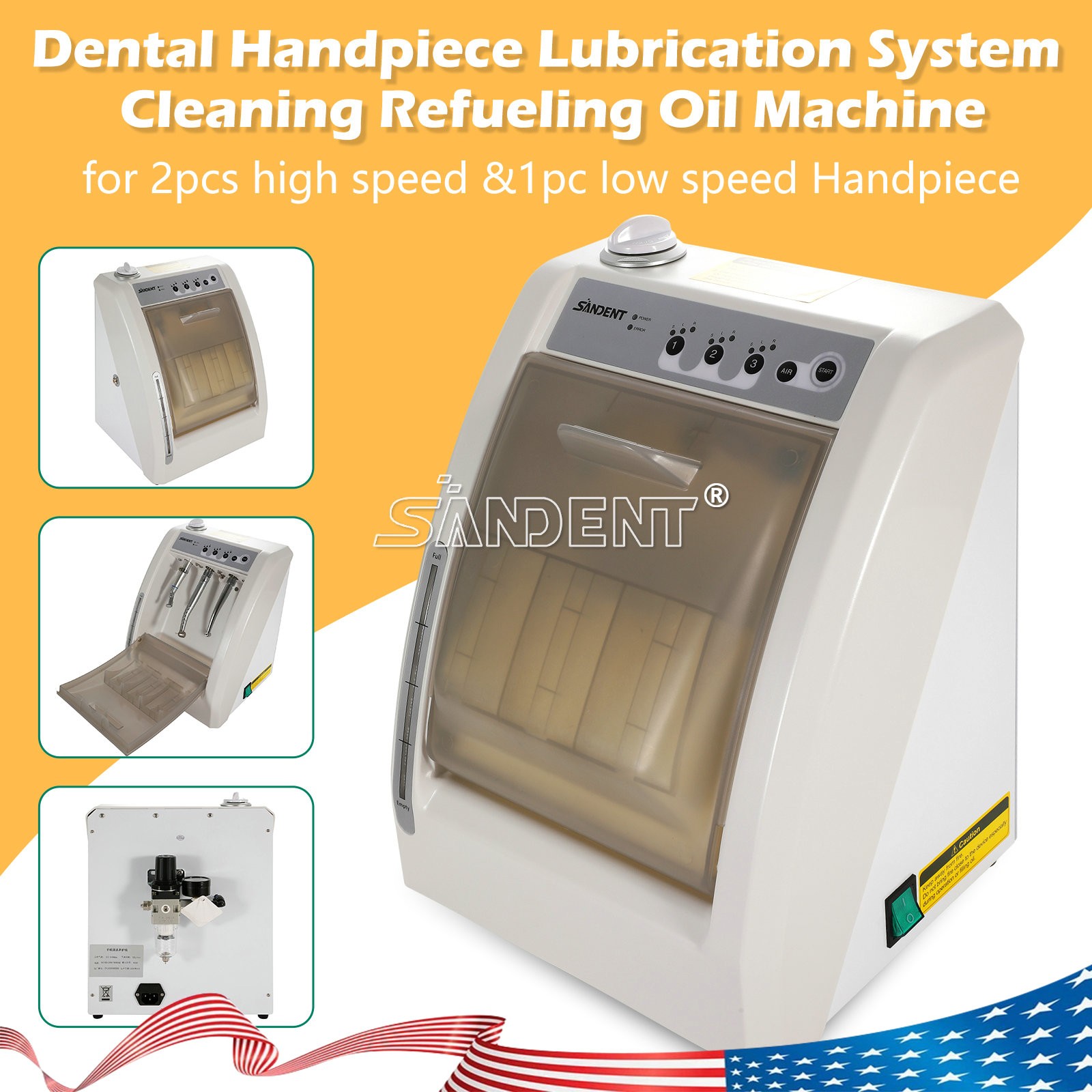 Dental Automatic Maintenance Oiling Cleaner Machine/Hygiene Prophy Handpiece 4H