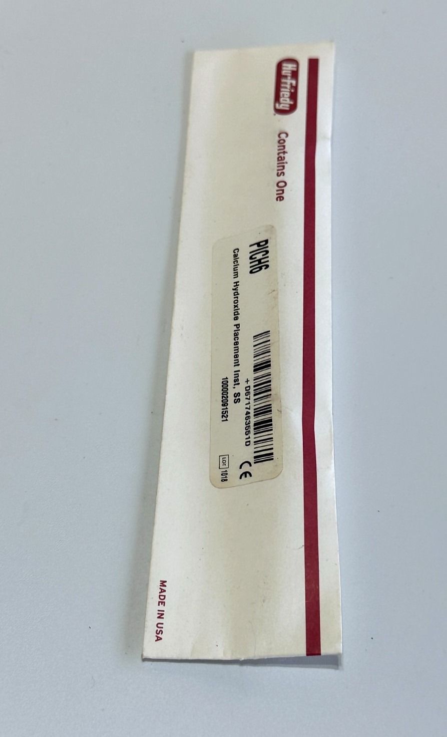Hu-Friedy PICH6 Calcium Hydroxide Placement Instrument Dental Tool- #BX30