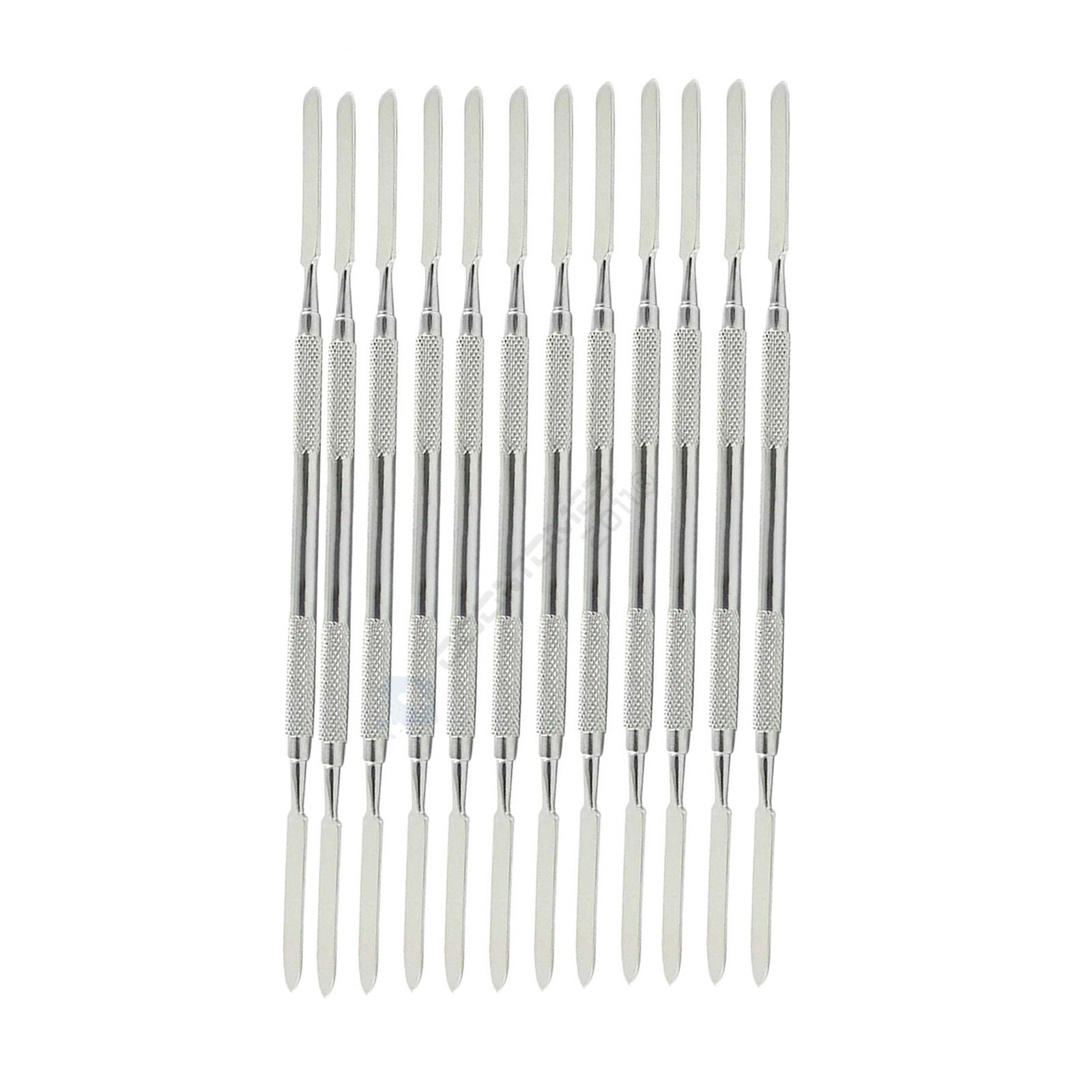 Set Of 12 Pcs Dental Cement Spatula Plaster Knife Waxing Carving Double Ended