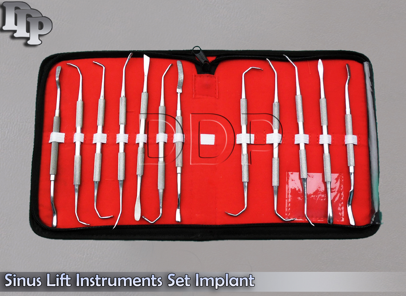 12 Pcs Sinus Lift Instruments Set Implant Dental Dentistry Double Ended