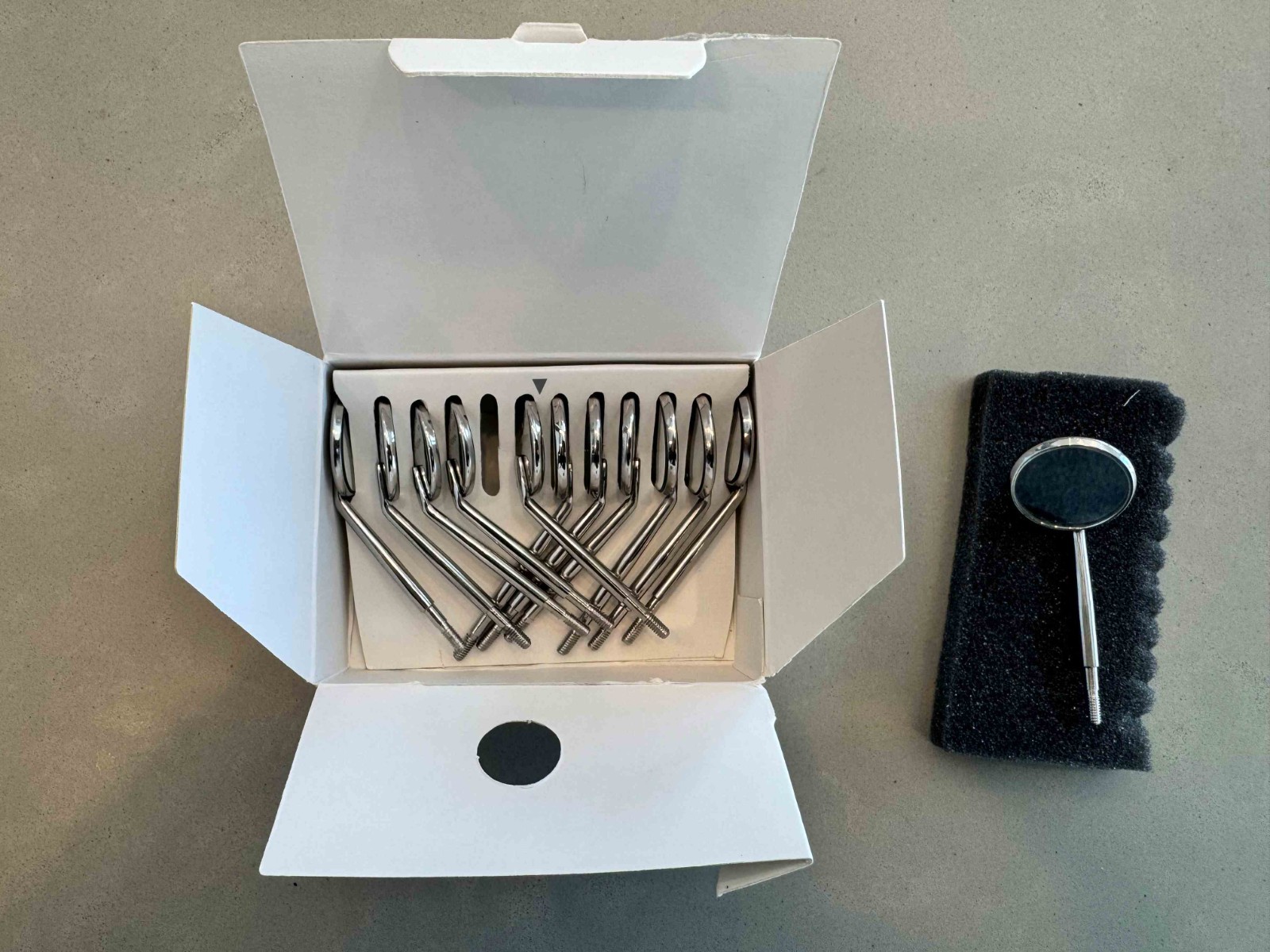 Henry Schein BOXOF 12 New Dental Mouth Mirror Front Surface CS #4 100-6714