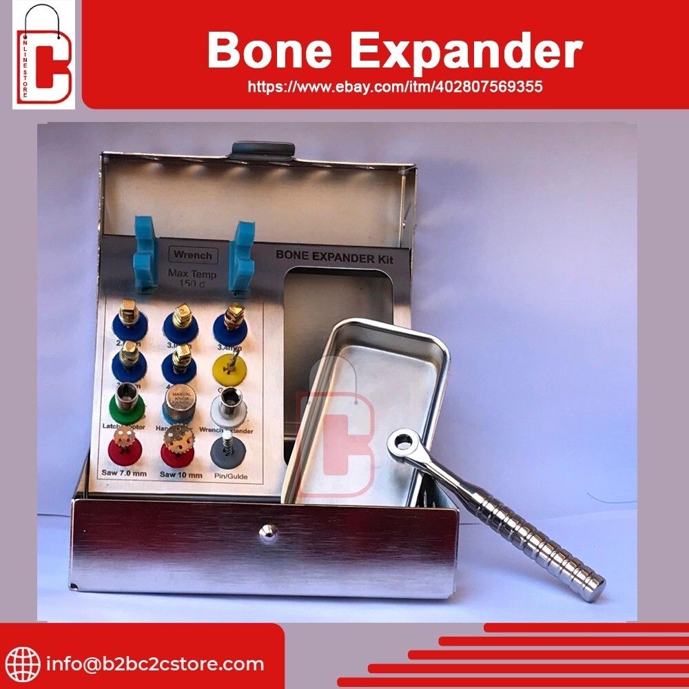 Dental Implant Bone Expander Sinus Lift Screws saw 12 Pcs ratchet instrument kit