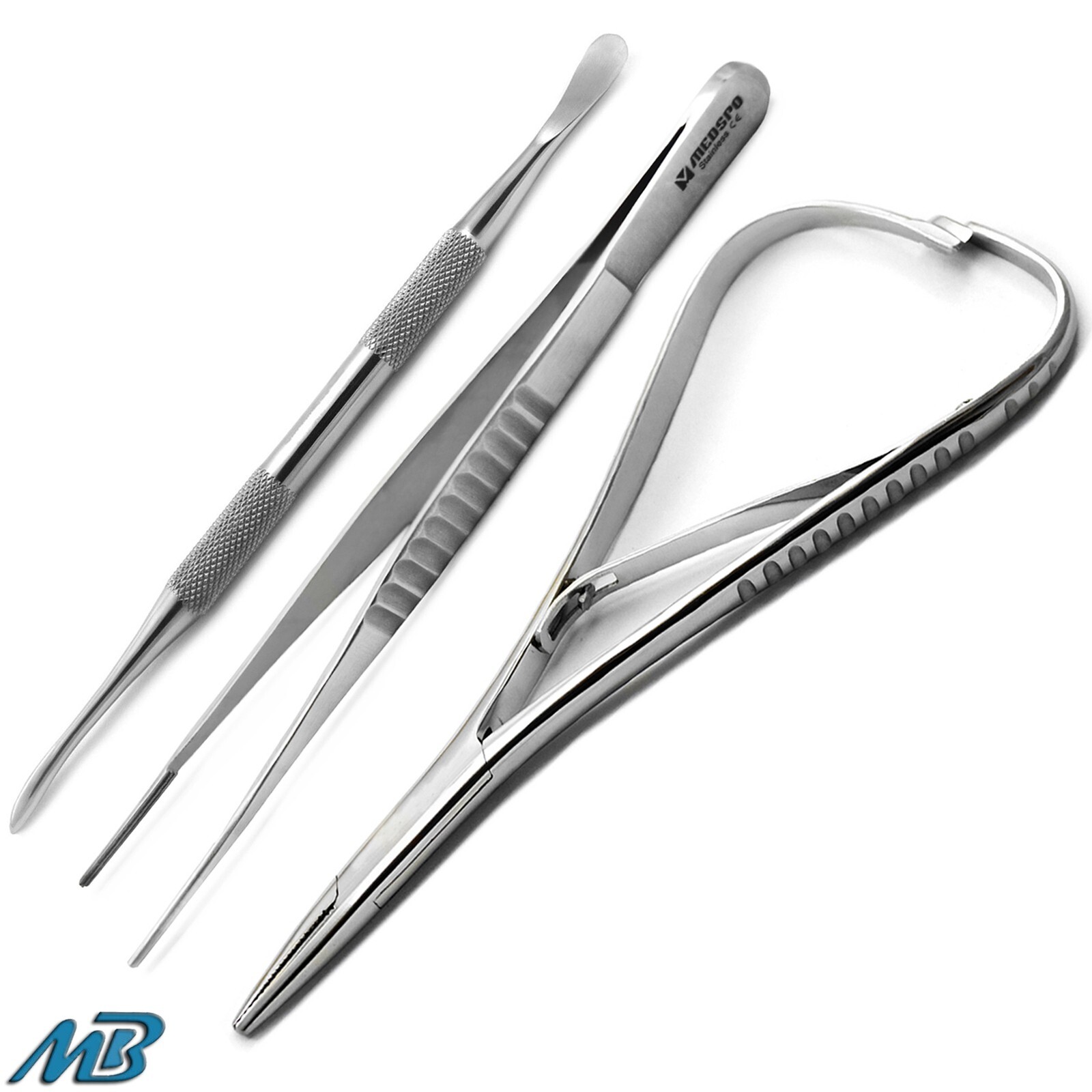 Mathieu Forceps Molt 9 Dental DeBakey Tweezers Implant Dental Surgical Lab Tools