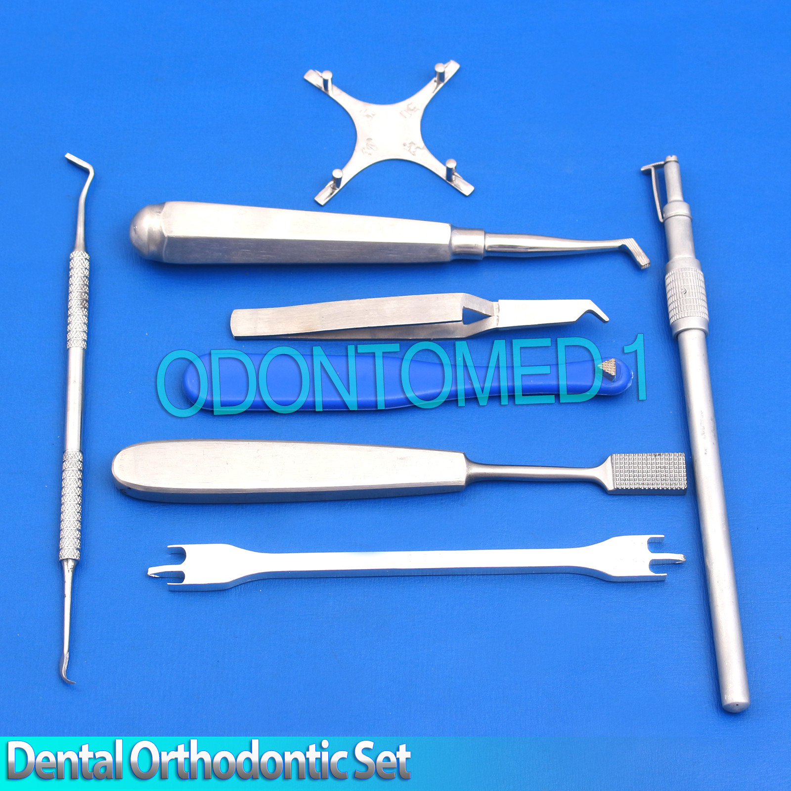 Orthodontic Banding Tray Set-up Pusher Seater Band Seating Bracket Gauge Tweezer