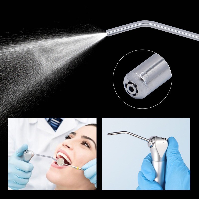 10Pcs Stainless Steel Dental 3-Way Nozzle – Heat Resistant for Dentist