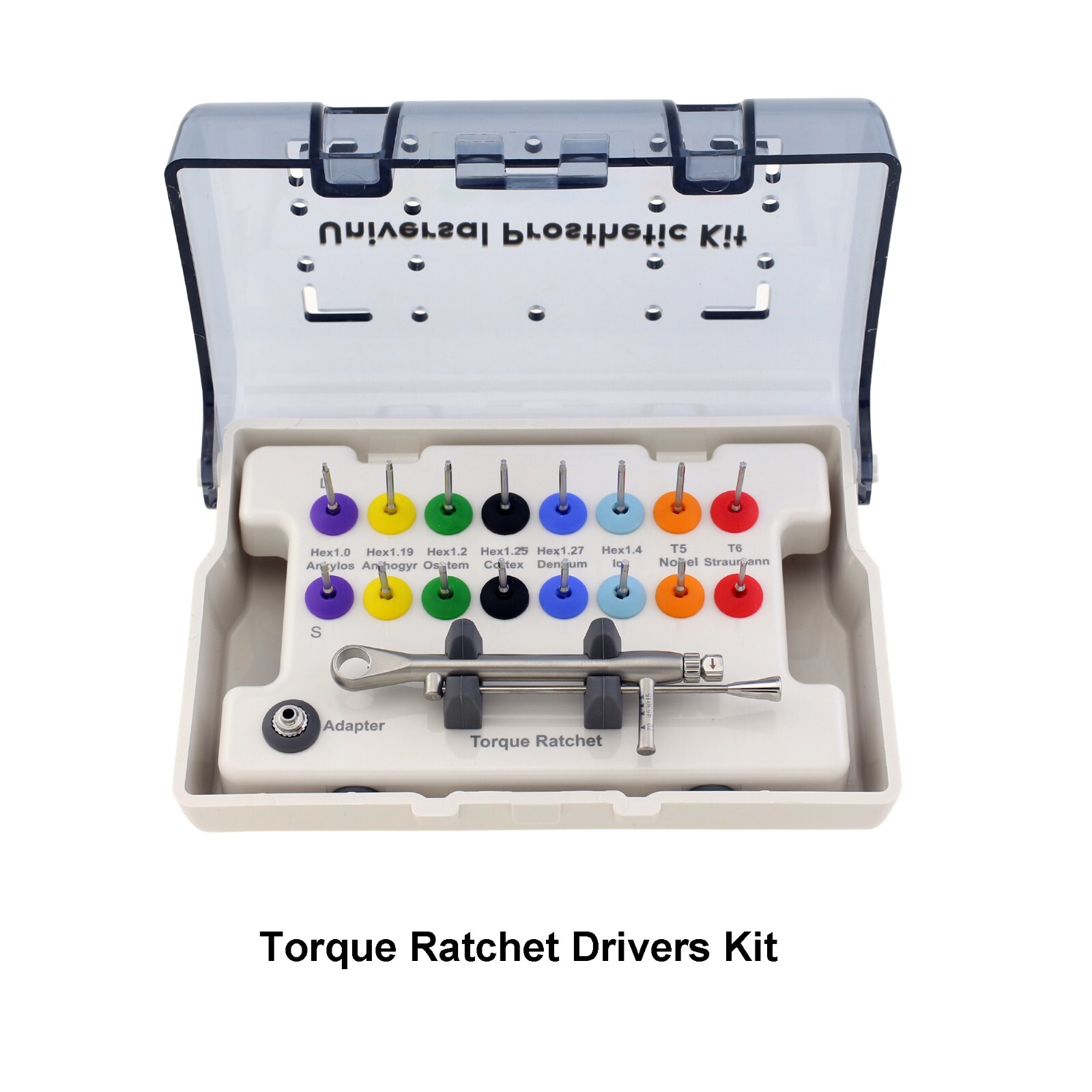 Universal Implant Prothetic Driver Kit Latch Driver Manual Torque Wrench Adapter