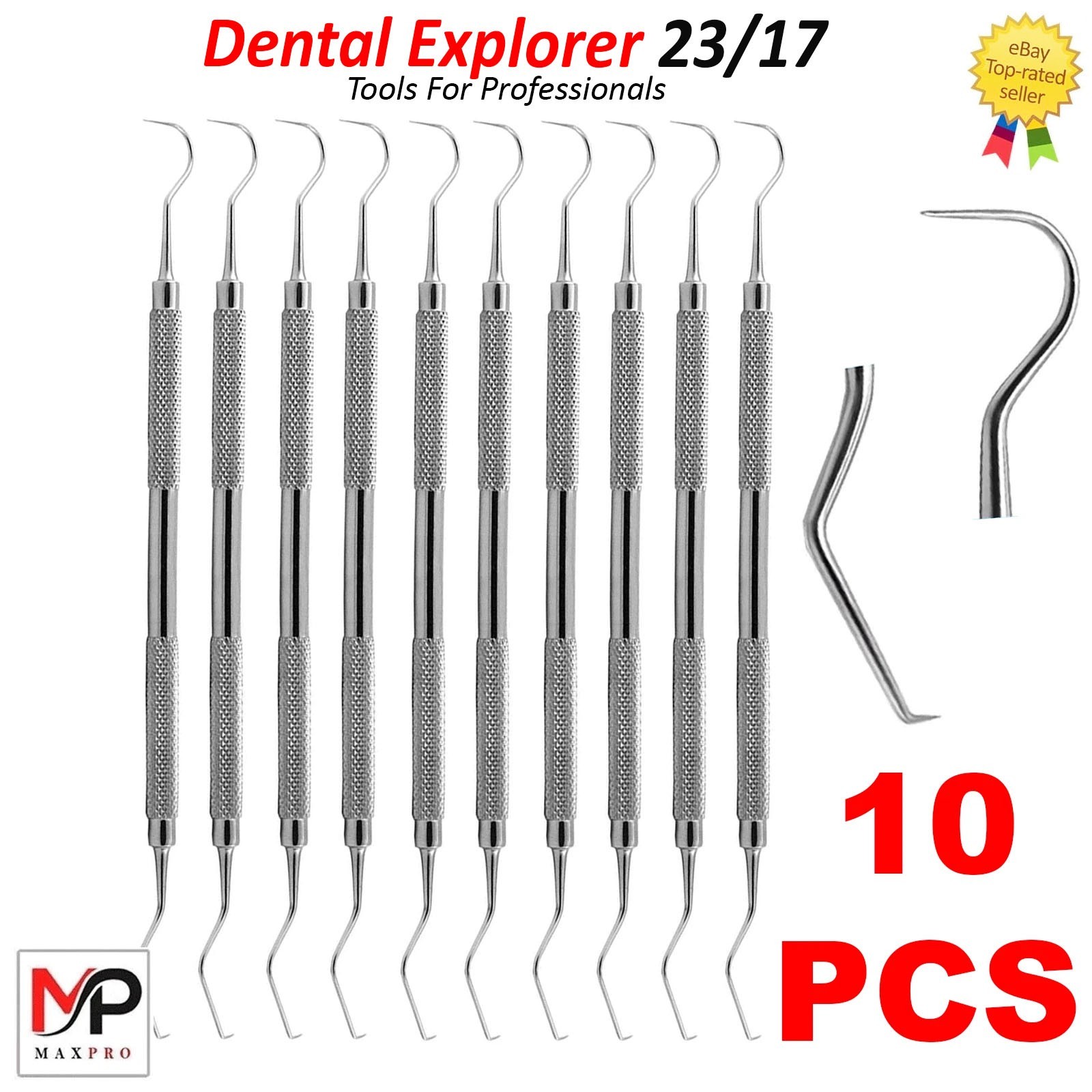 New Double Ended Explorer Probe 23/17 Dentistry Dental Examination Tools