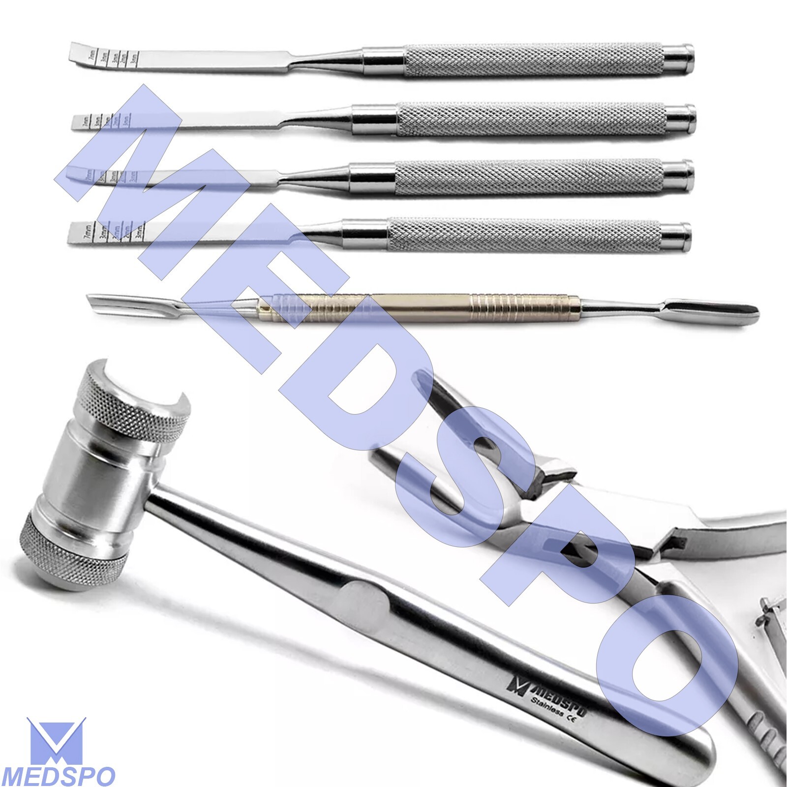 Implant Surgery Bone Splitting Chisels Osteotome Medical Sinus Lift Dental Tools