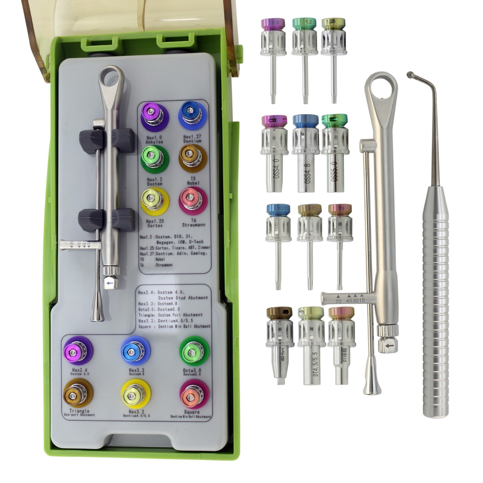 Implant Prosthetic Kit Multi-Unit Locator ABT Drivers Screwdriver Hiossen OSSTEM