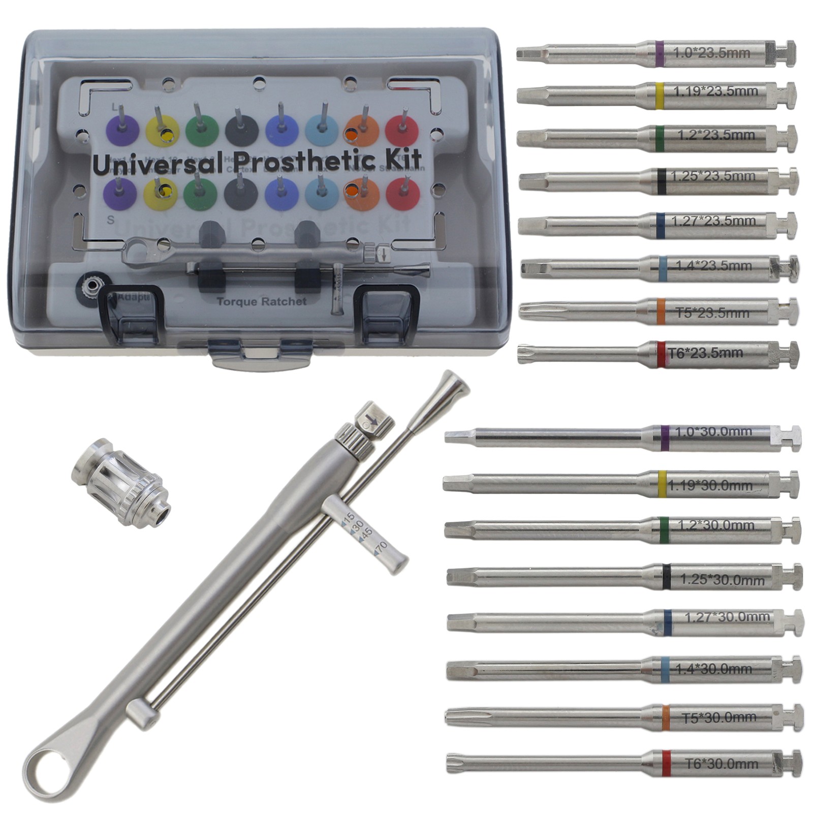 Universal Implant Prosthetic Kit Machine Screwdriver Latch Driver Torque Wrench