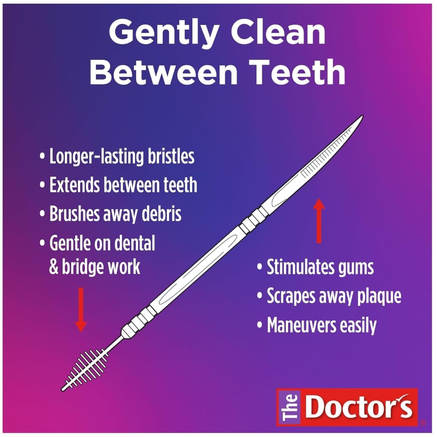 Doctor’s BrushPicks – Interdental Toothpicks, 275ct Pack x12