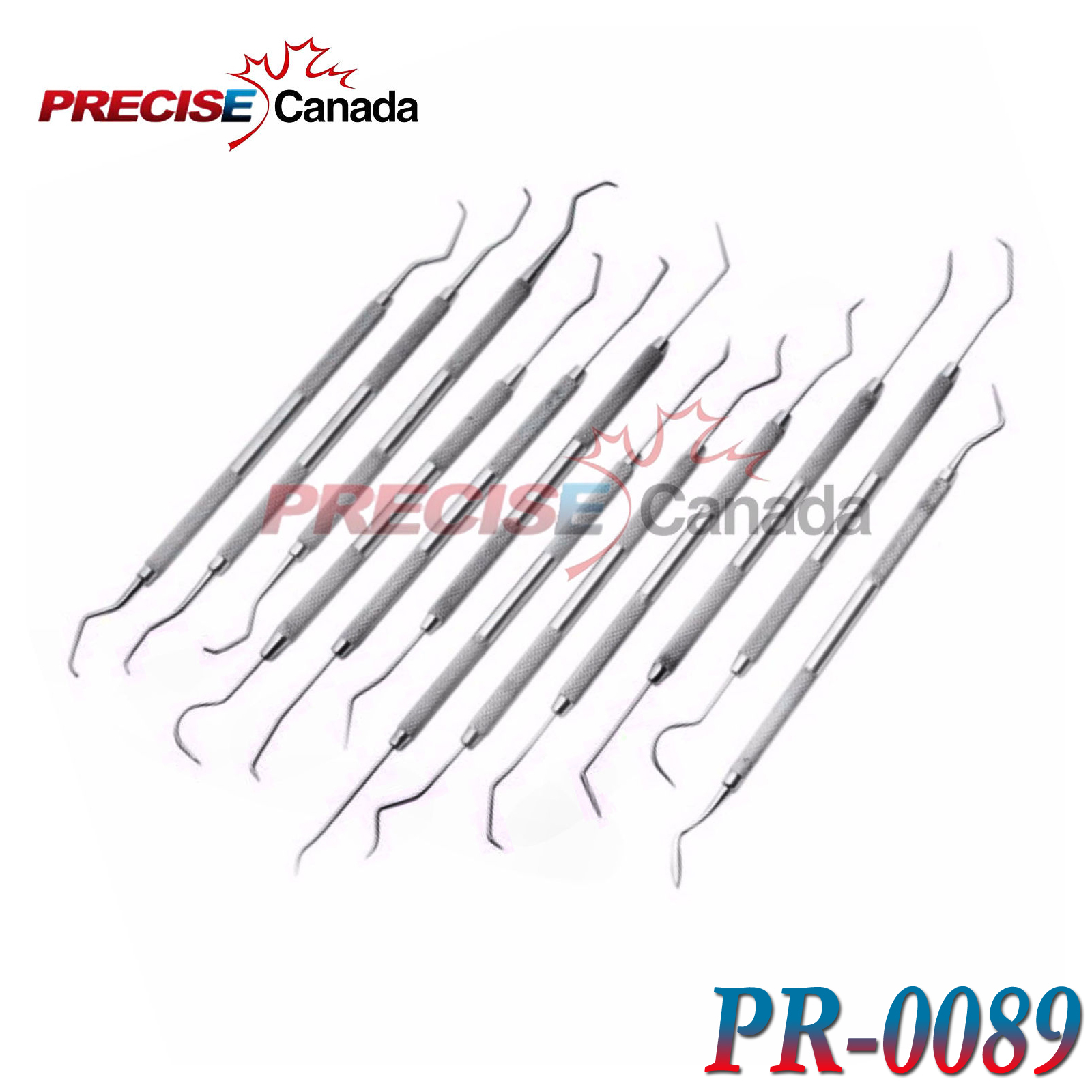 12 PIECE STAINLESS STEEL DENTAL PICK SET – EXCELLENT QUALITY BRAND NEW PR-0089