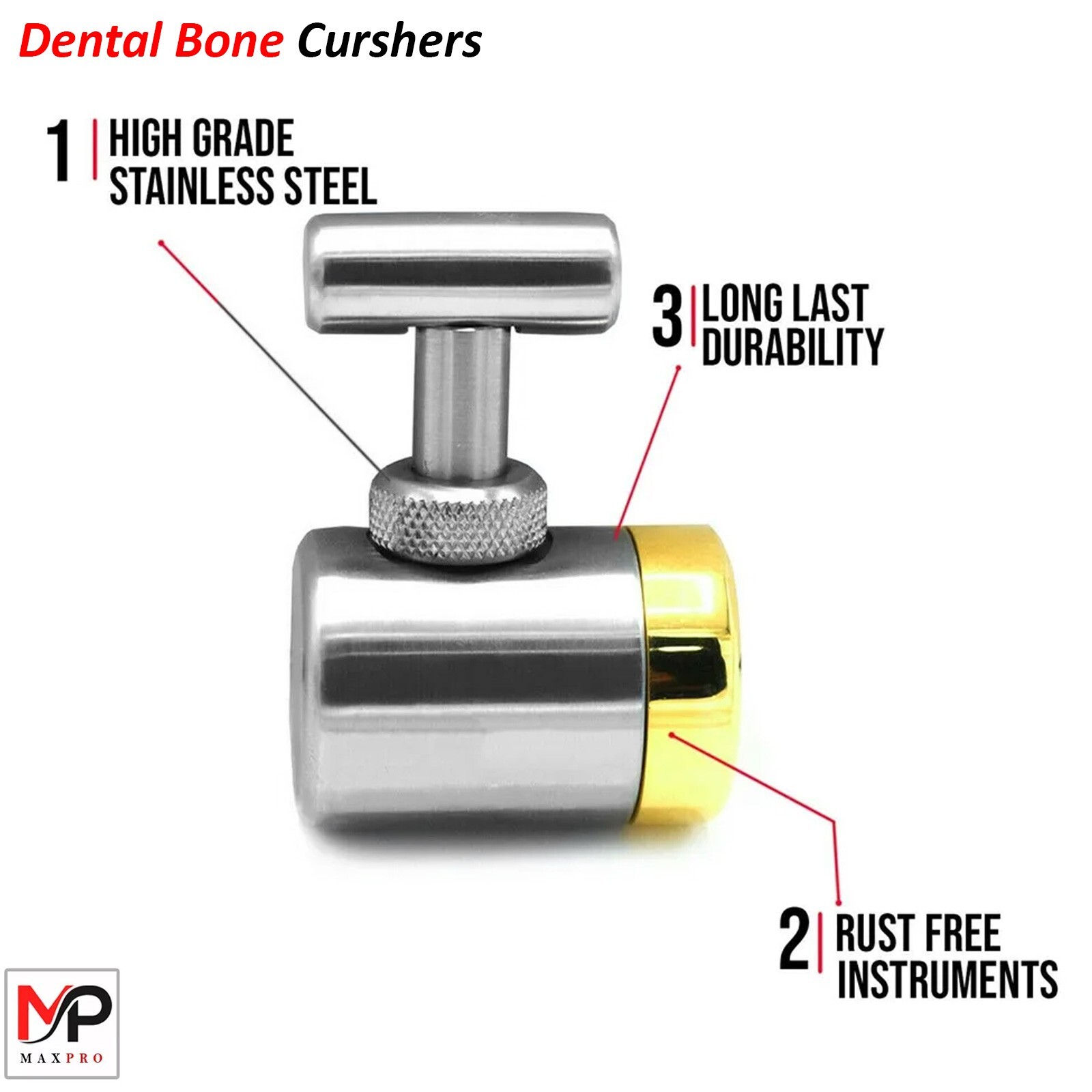 Bone Crusher Mill Bone Morselizer Bone Grafting Well Bone Grafting Implant Tool