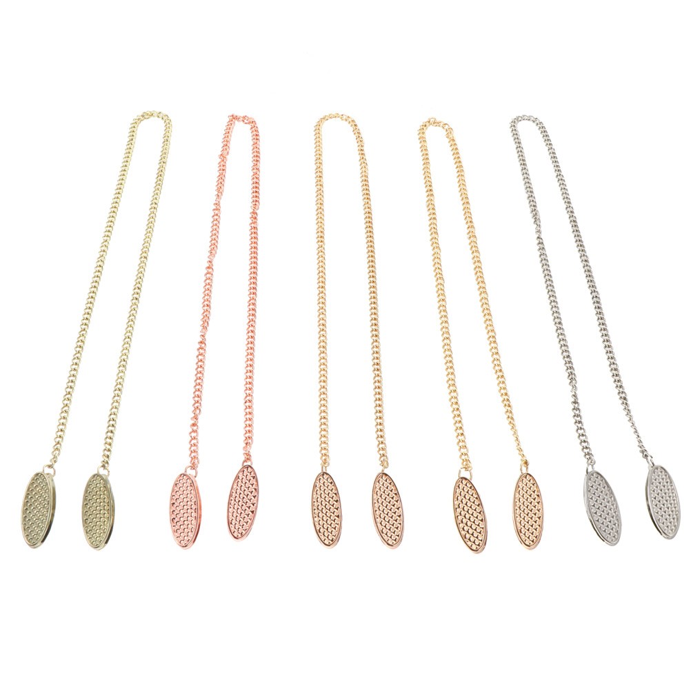 5 Pcs Metal Napkin Chain Clips Holder Bib Clip Towel Clips for Adults