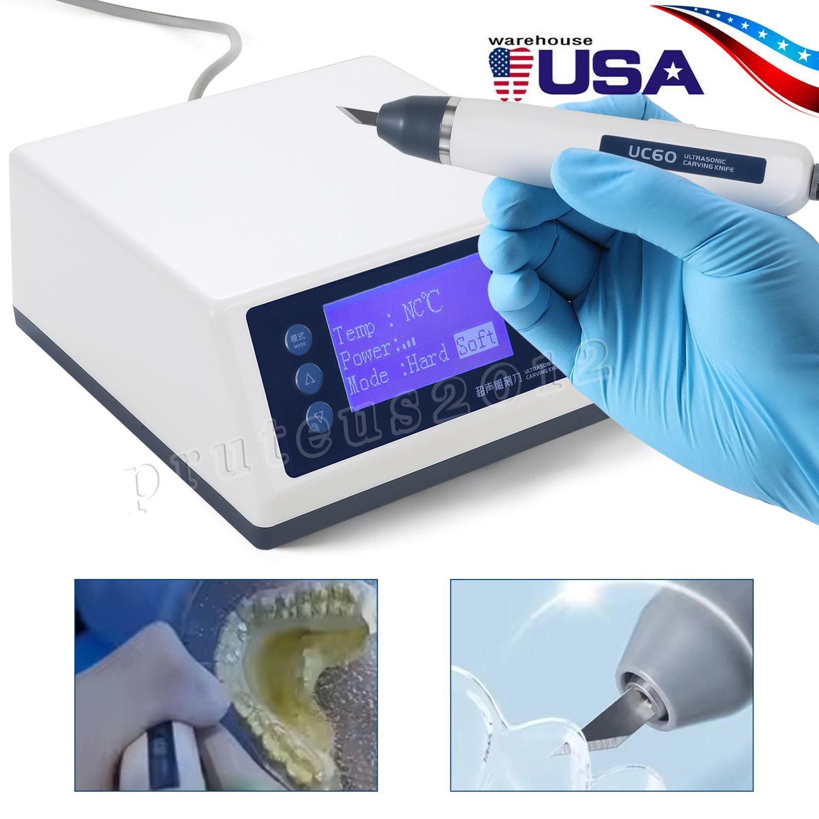 UC60 Dental Ultrasonic Carving Knife Electric Frequency Engraving Cutting Blade