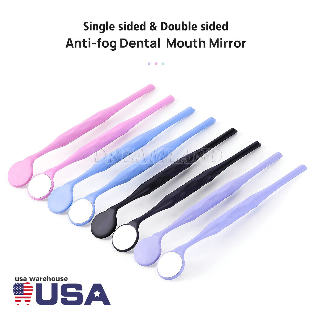 10pcs Autoclavable Dental Exam Mouth Mirrors Oral Mirror Dental Instrument
