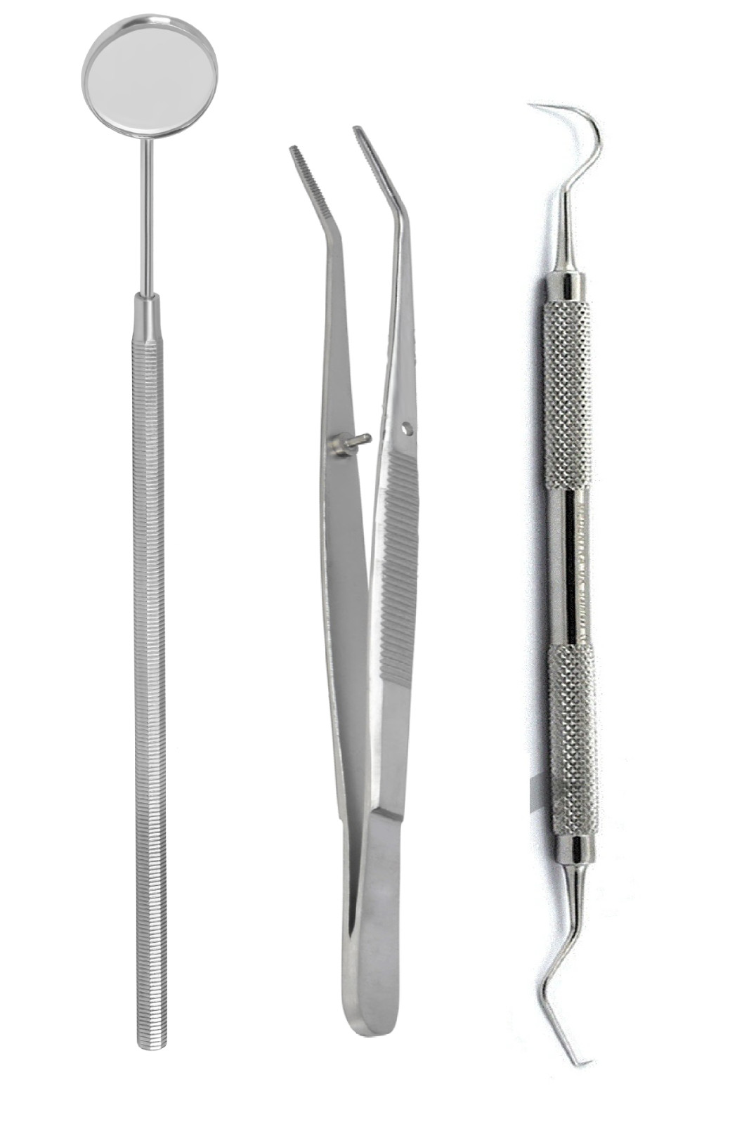 Dental Examination Set Diagnostic Of Mirror no 5,Jacquette & College Tweezer