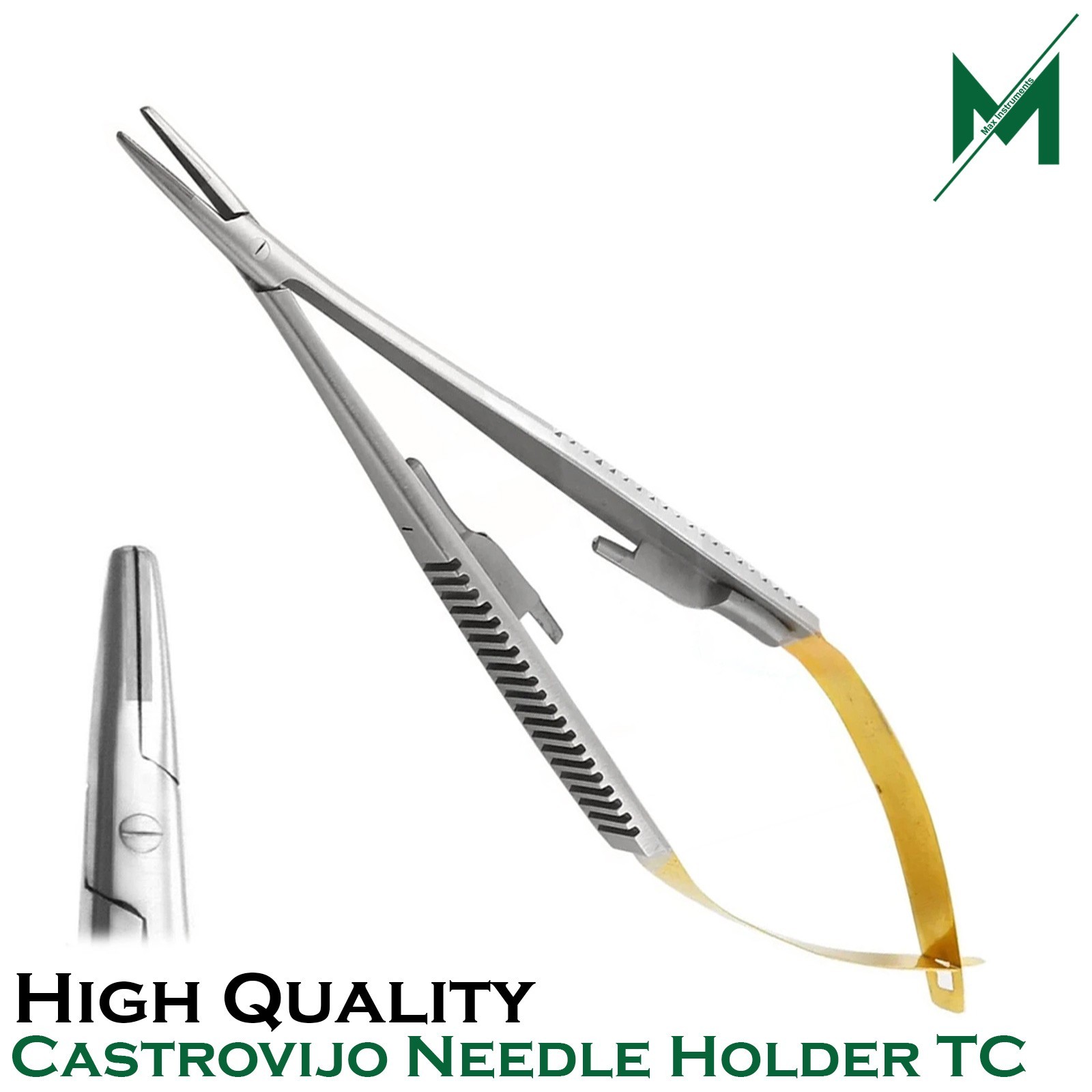 Surgical Dental Microsurgery Kit Castroviejo Needle Holder Forceps NEW BEADEN