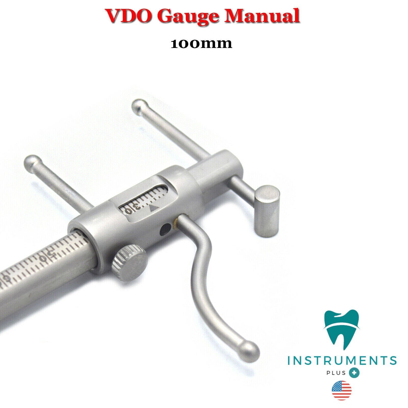Dental VDO Gauge Ruler Premium Grade Venus Apollo Gauge Prosthodontics Gauges CE