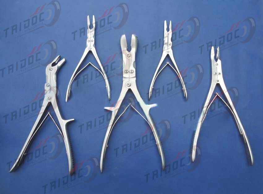 Set Of 5 Pcs Rongeurs & Gouges Orthopedic Instruments
