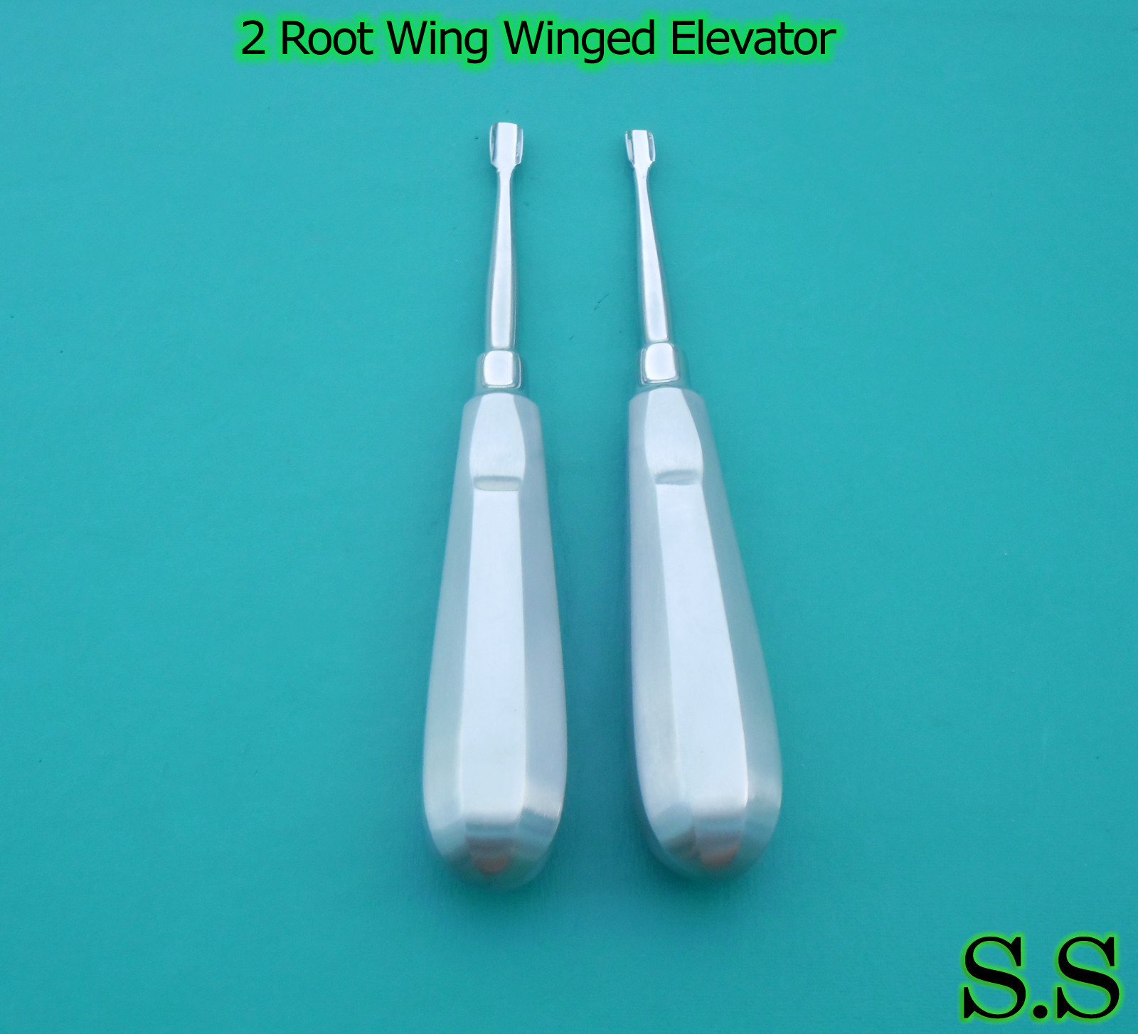 SET OF 2 WING WINGS WINGED DENTAL ELEVATORS 6MM 7MM