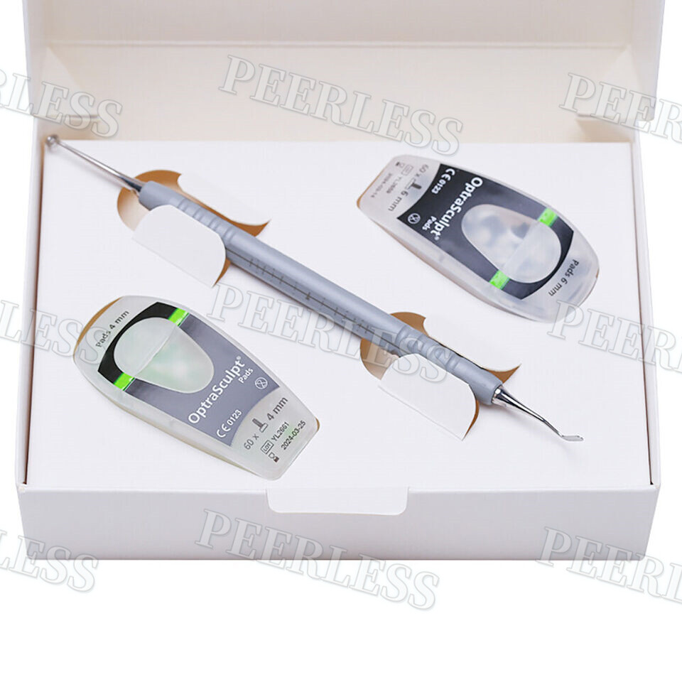 Dental OptraSculpt Foam Pads Kit Veneer Composite Resin Filling Spatula Handle