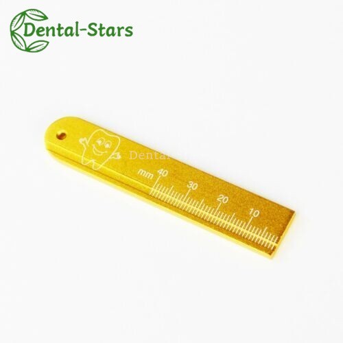 1Pcs Dental Endo Rulers Span Aluminium Measuring Scale Gauge 5 Colors