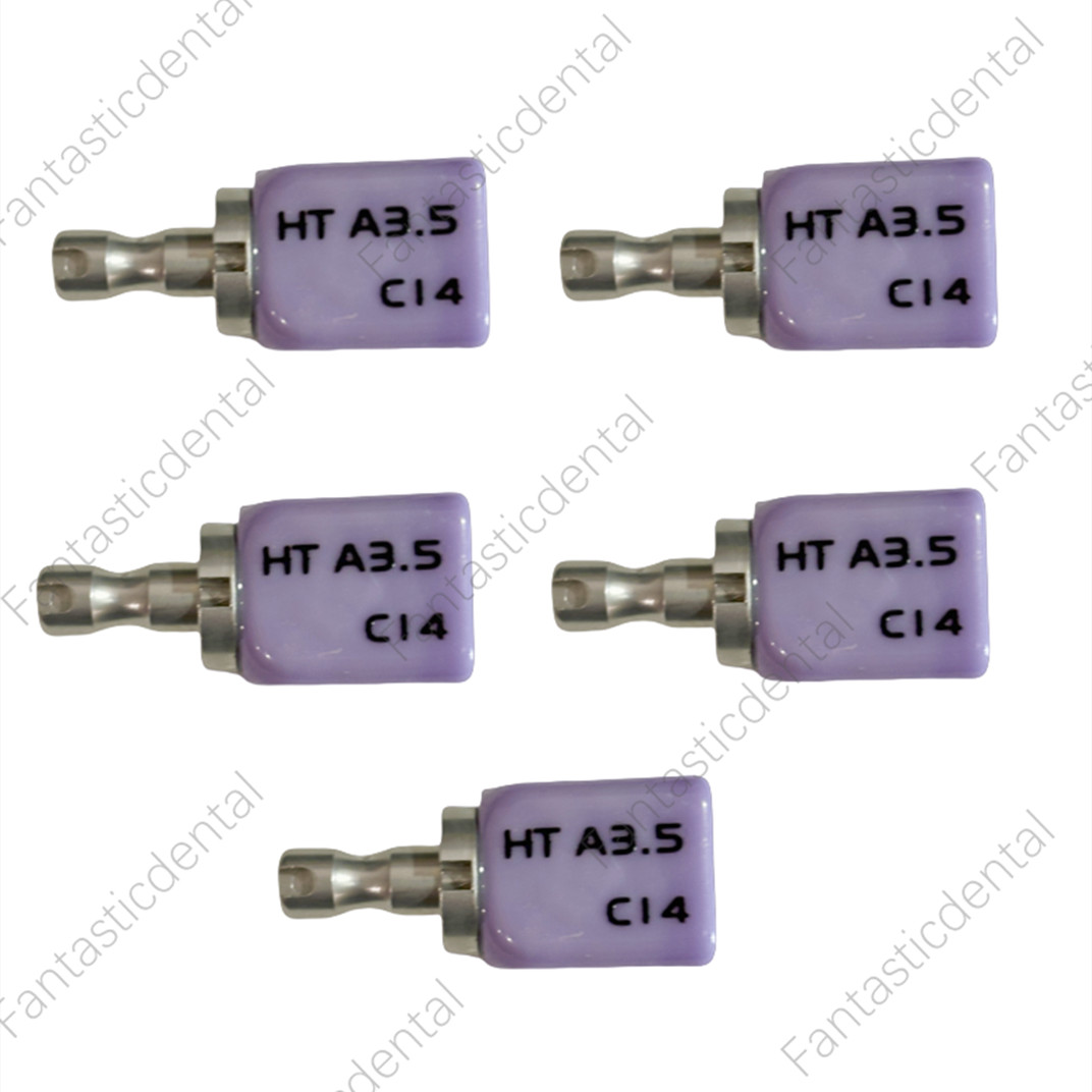 Dental C14 HT Blocks Ceramic Lithium Dislicate Emaxx CAD/CAM Cerec Blocks Bleach