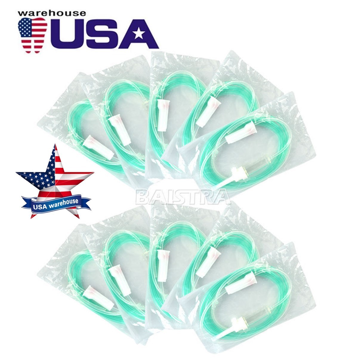 10 Packs Dental Disposable Implant Irrigation Tube C Type Fit WH Handpiece USA